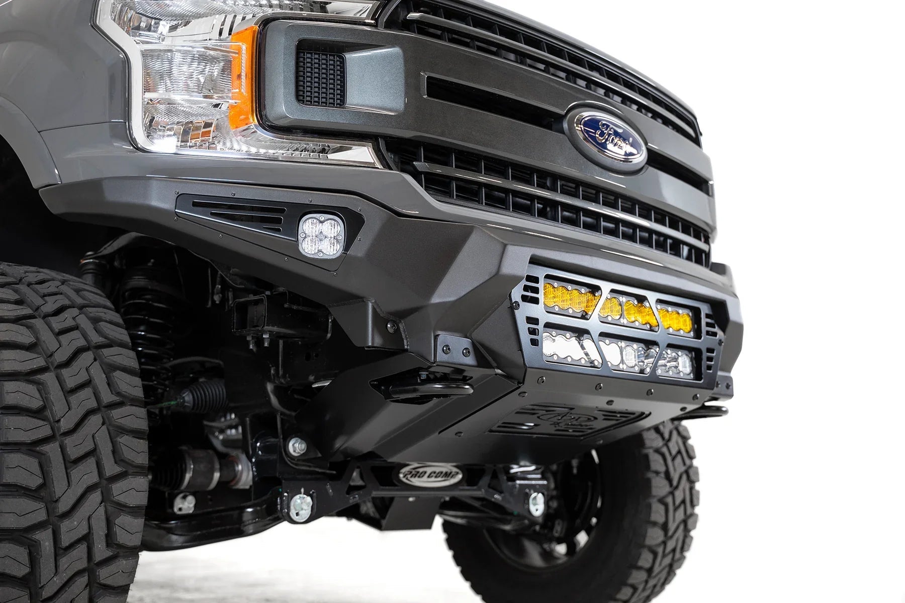 ADD F180012140103 2018 - 2020 Ford F150 Bomber Front Bumper | Dual 20" Light Bar - Rugged Truck Gear