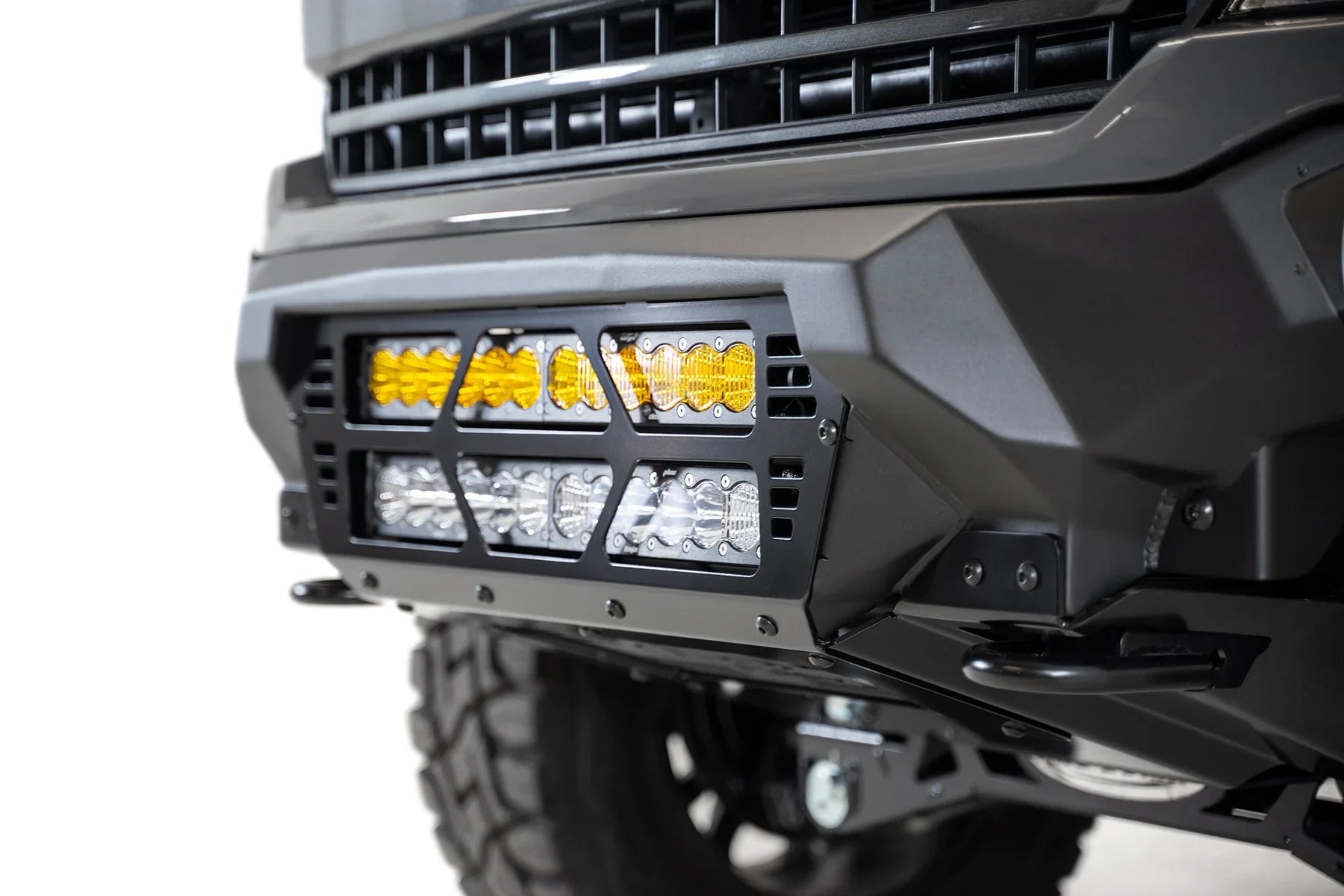 ADD F180012140103 2018 - 2020 Ford F150 Bomber Front Bumper | Dual 20" Light Bar - Rugged Truck Gear