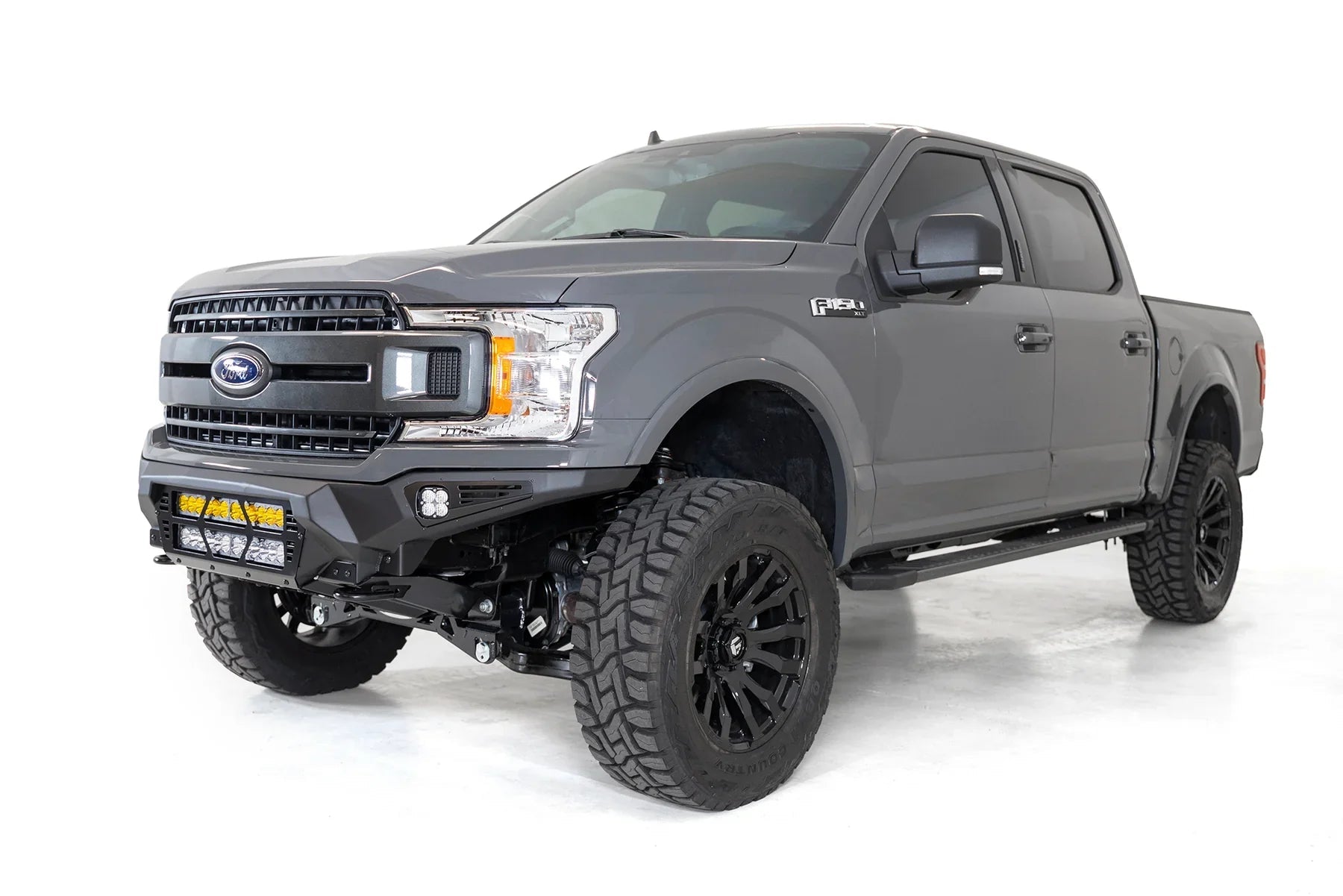 ADD F180012140103 2018 - 2020 Ford F150 Bomber Front Bumper | Dual 20" Light Bar - Rugged Truck Gear