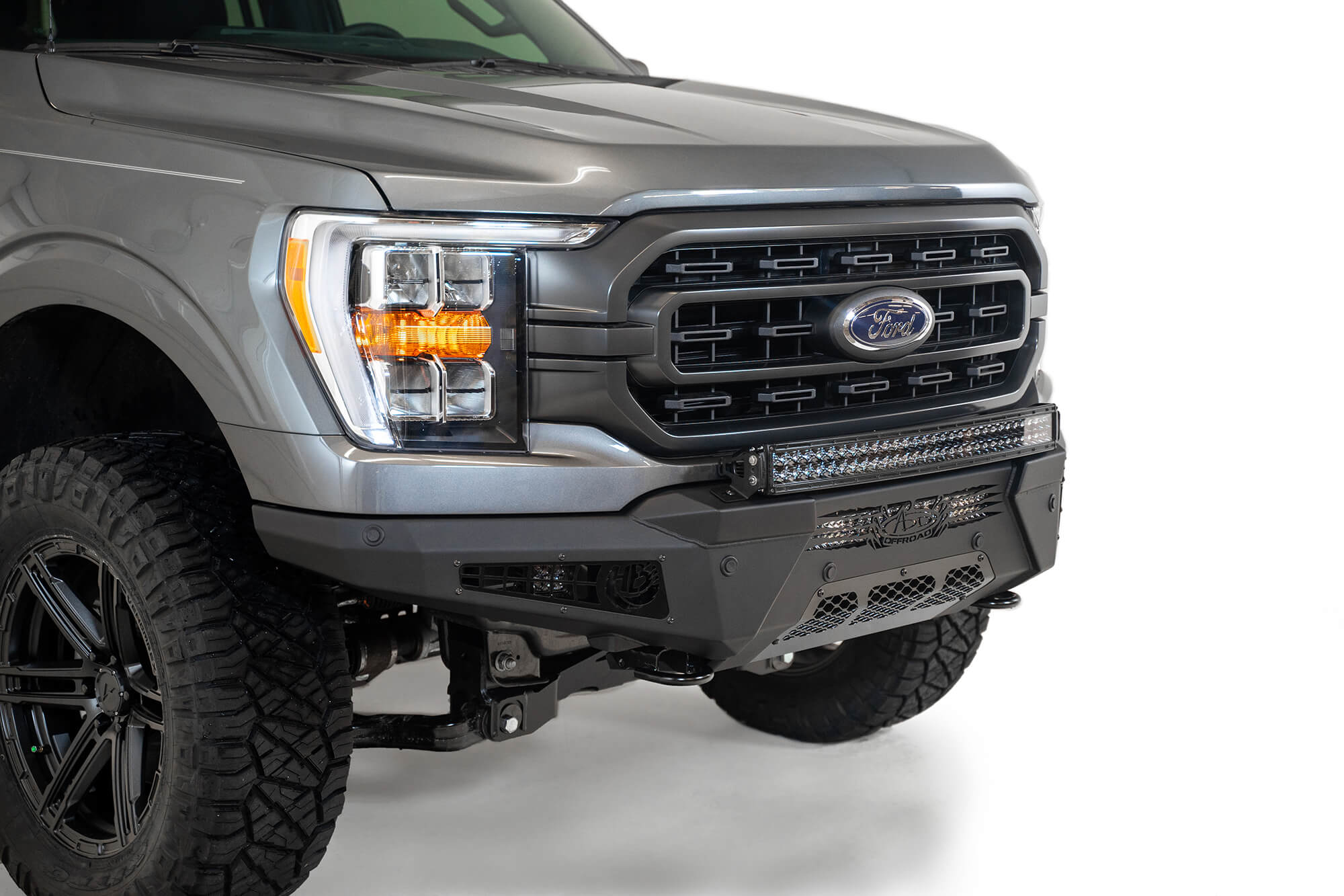 ADD F190111040103 2021 - 2023 Ford F150 HoneyBadger Front Bumper - Rugged Truck Gear