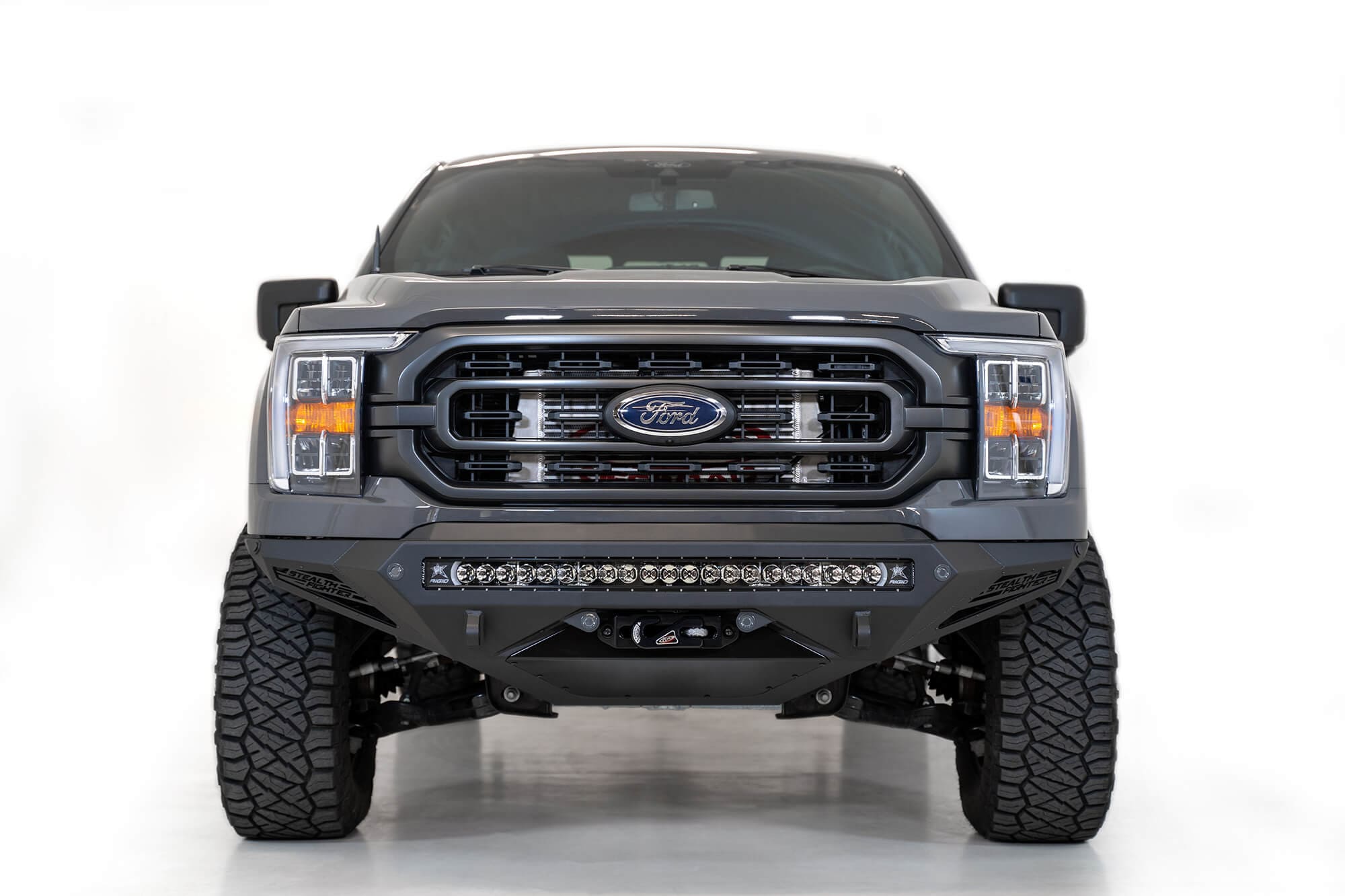 ADD F191422860103 2021 - 2023 Ford F150 Stealth Fighter Winch Front Bumper - Rugged Truck Gear