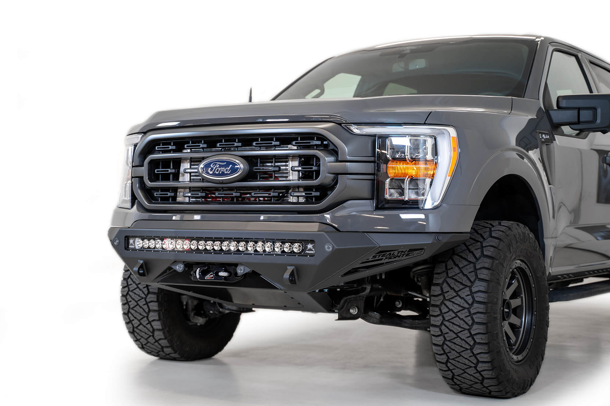 ADD F191422860103 2021 - 2023 Ford F150 Stealth Fighter Winch Front Bumper - Rugged Truck Gear