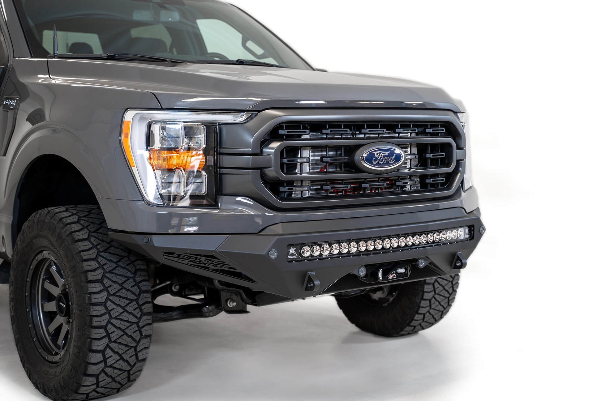 ADD F191422860103 2021 - 2023 Ford F150 Stealth Fighter Winch Front Bumper - Rugged Truck Gear
