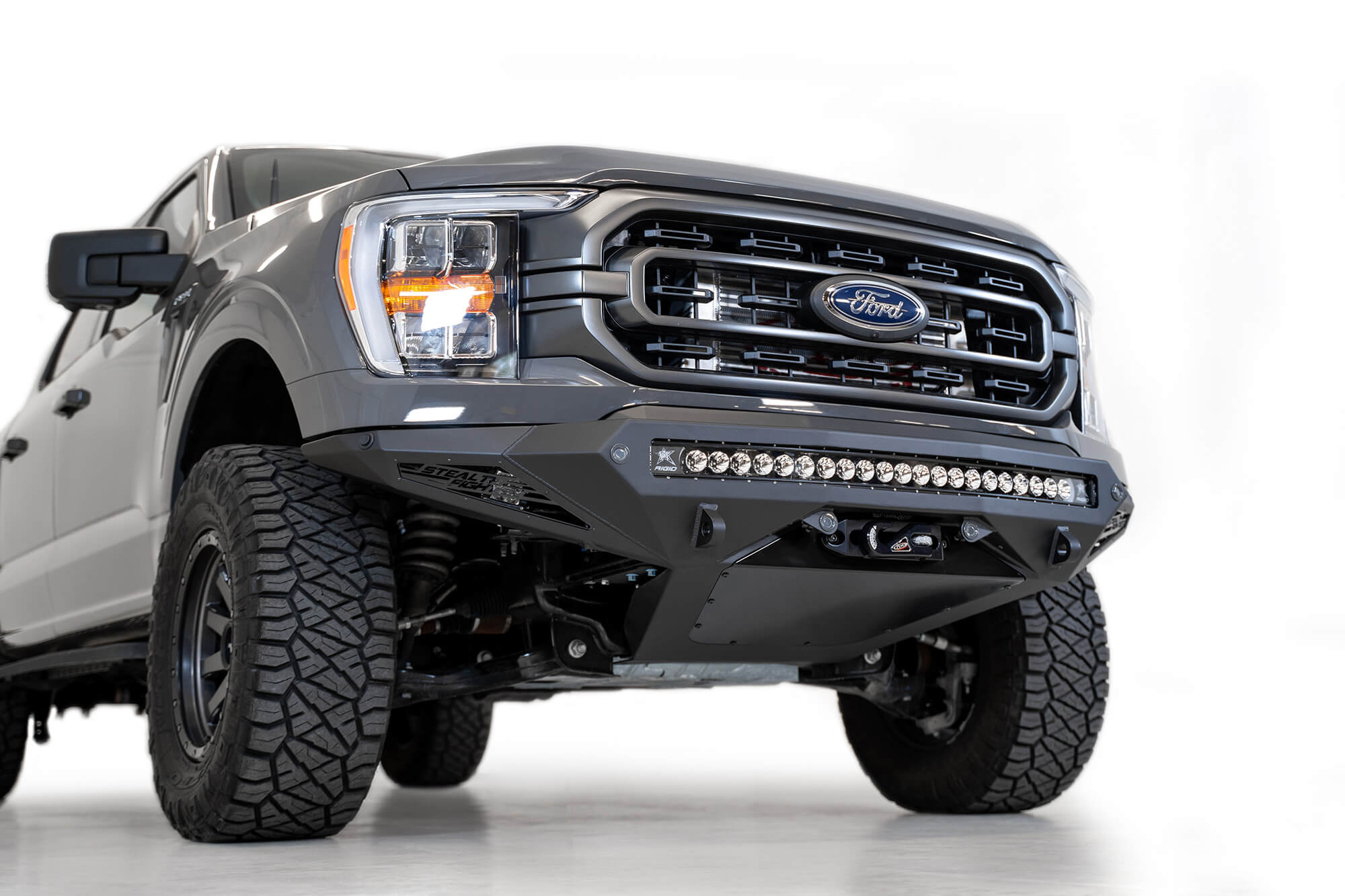 ADD F191422860103 2021 - 2023 Ford F150 Stealth Fighter Winch Front Bumper - Rugged Truck Gear