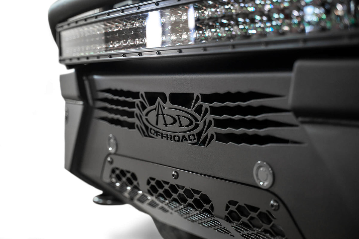 ADD F197431040103 2021 - 2023 Ford F150 HoneyBadger Front Bumper with Top Hoop - Rugged Truck Gear