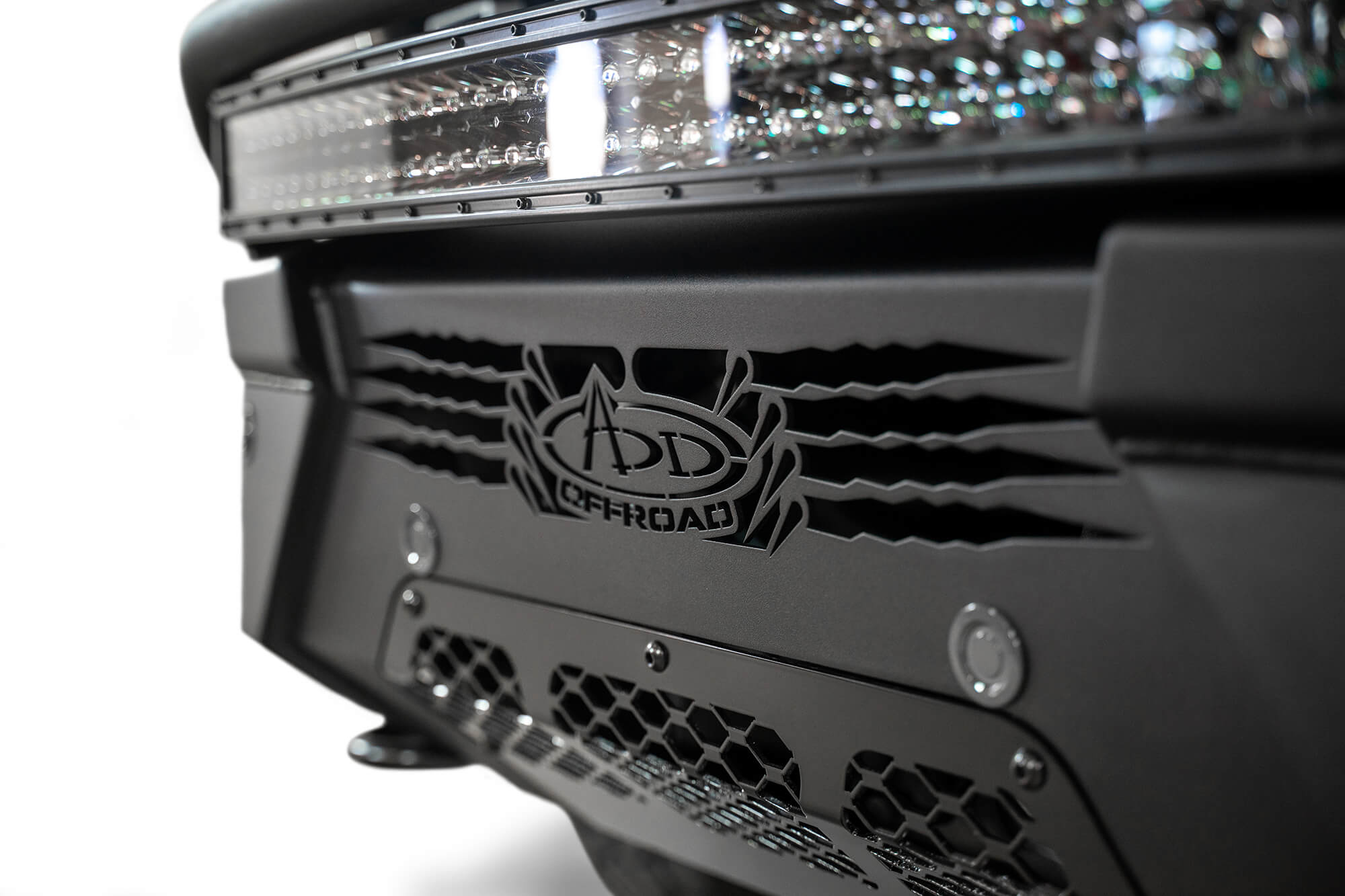 ADD F197431040103 2021 - 2023 Ford F150 HoneyBadger Front Bumper with Top Hoop - Rugged Truck Gear