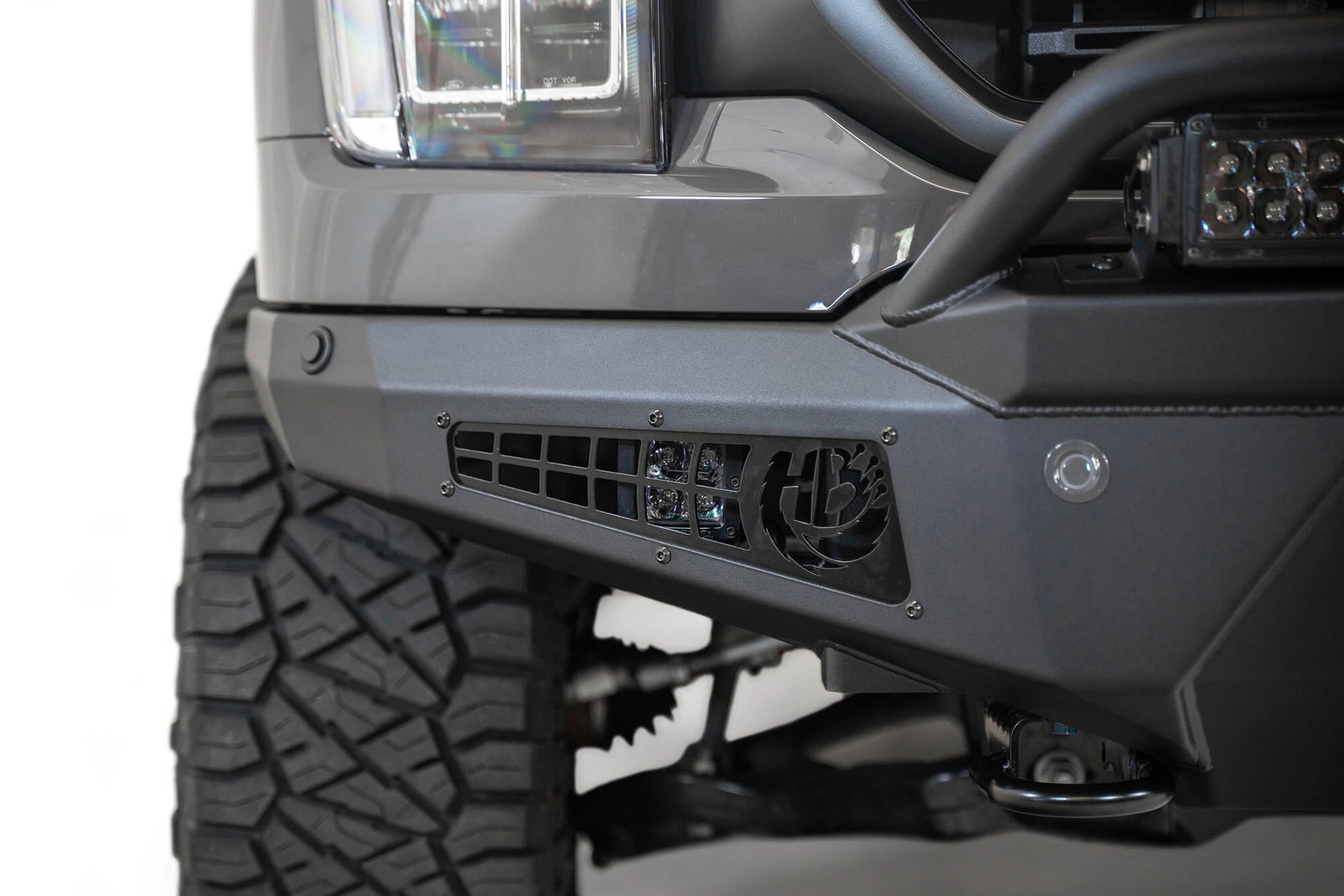 ADD F197431040103 2021 - 2023 Ford F150 HoneyBadger Front Bumper with Top Hoop - Rugged Truck Gear