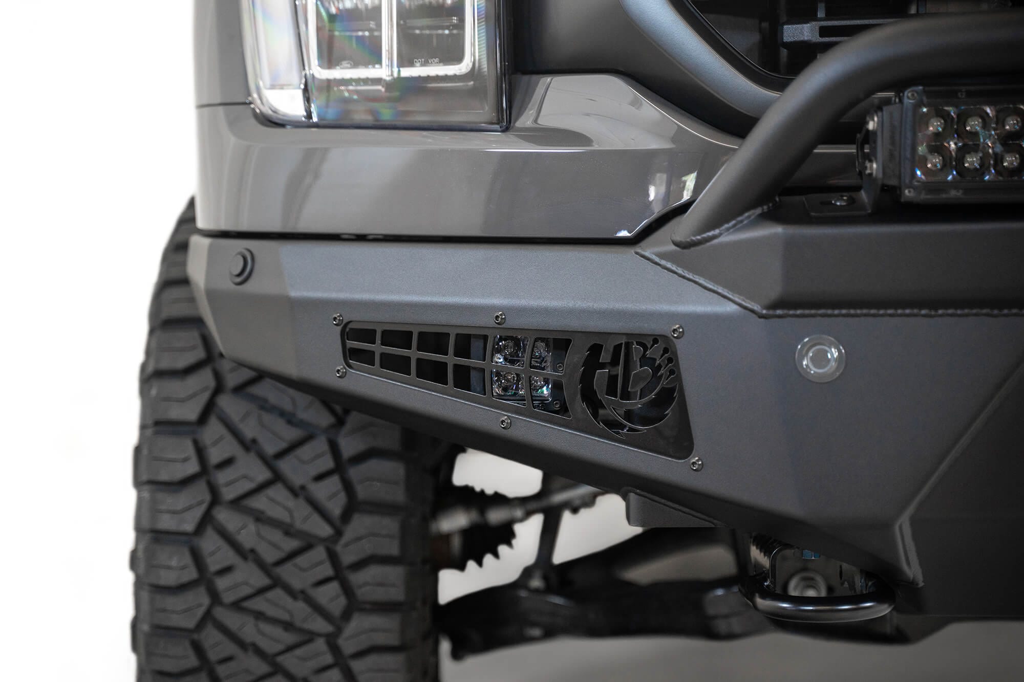 ADD F197431040103 2021 - 2023 Ford F150 HoneyBadger Front Bumper with Top Hoop - Rugged Truck Gear