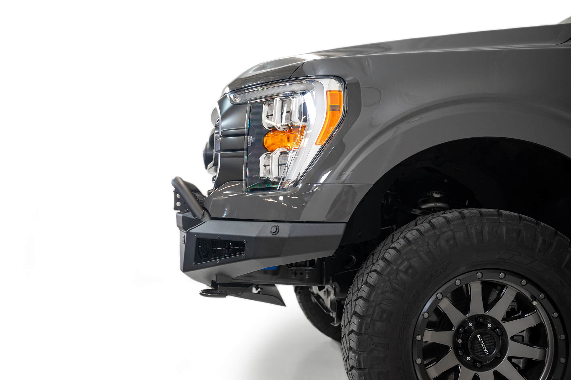 ADD F197431040103 2021 - 2023 Ford F150 HoneyBadger Front Bumper with Top Hoop - Rugged Truck Gear