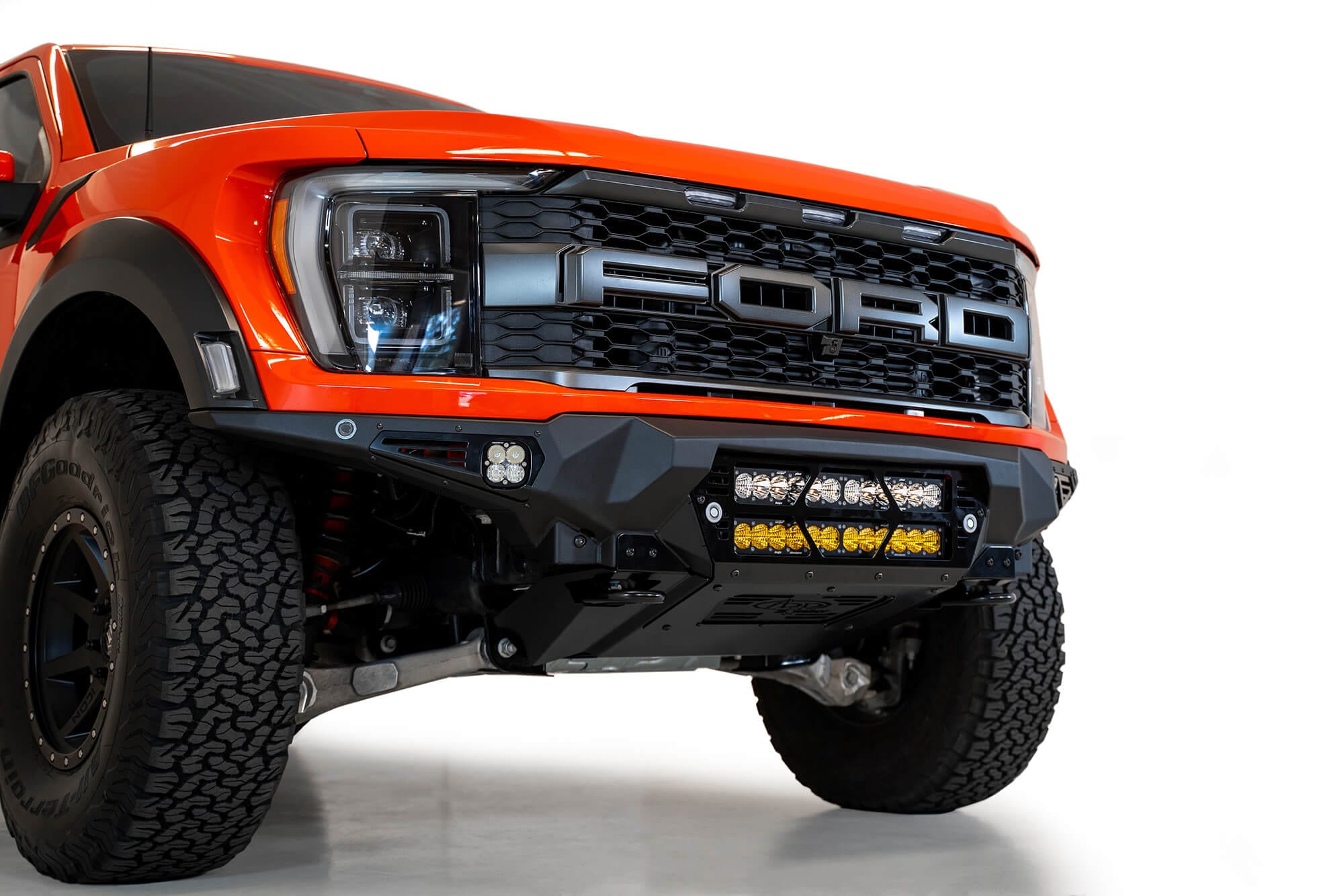ADD F210012140103 2021 - 2023 Ford Raptor Bomber Front Bumper (20 - Inch Lights) - Rugged Truck Gear