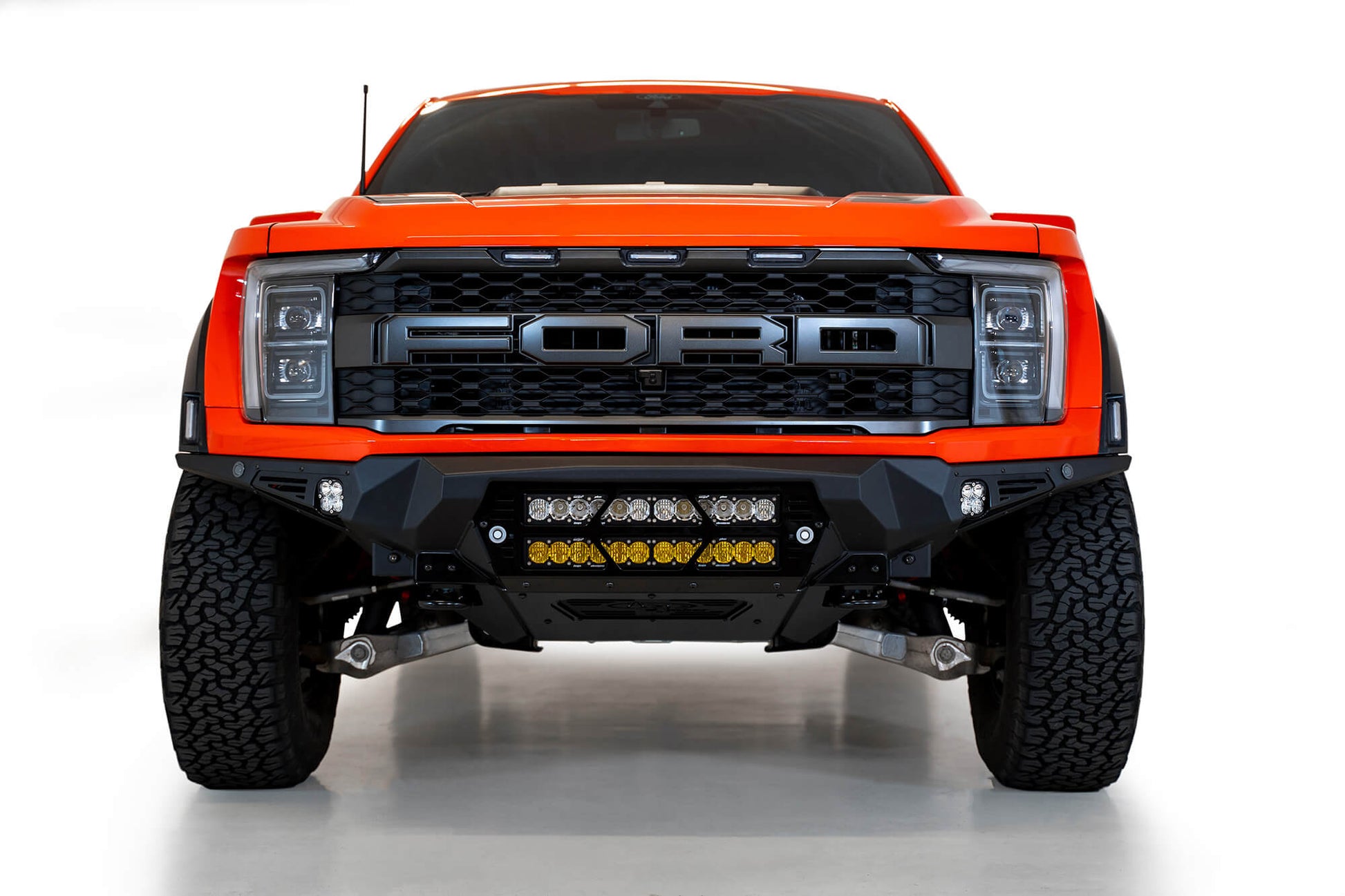 ADD F210012140103 2021 - 2023 Ford Raptor Bomber Front Bumper (20 - Inch Lights) - Rugged Truck Gear