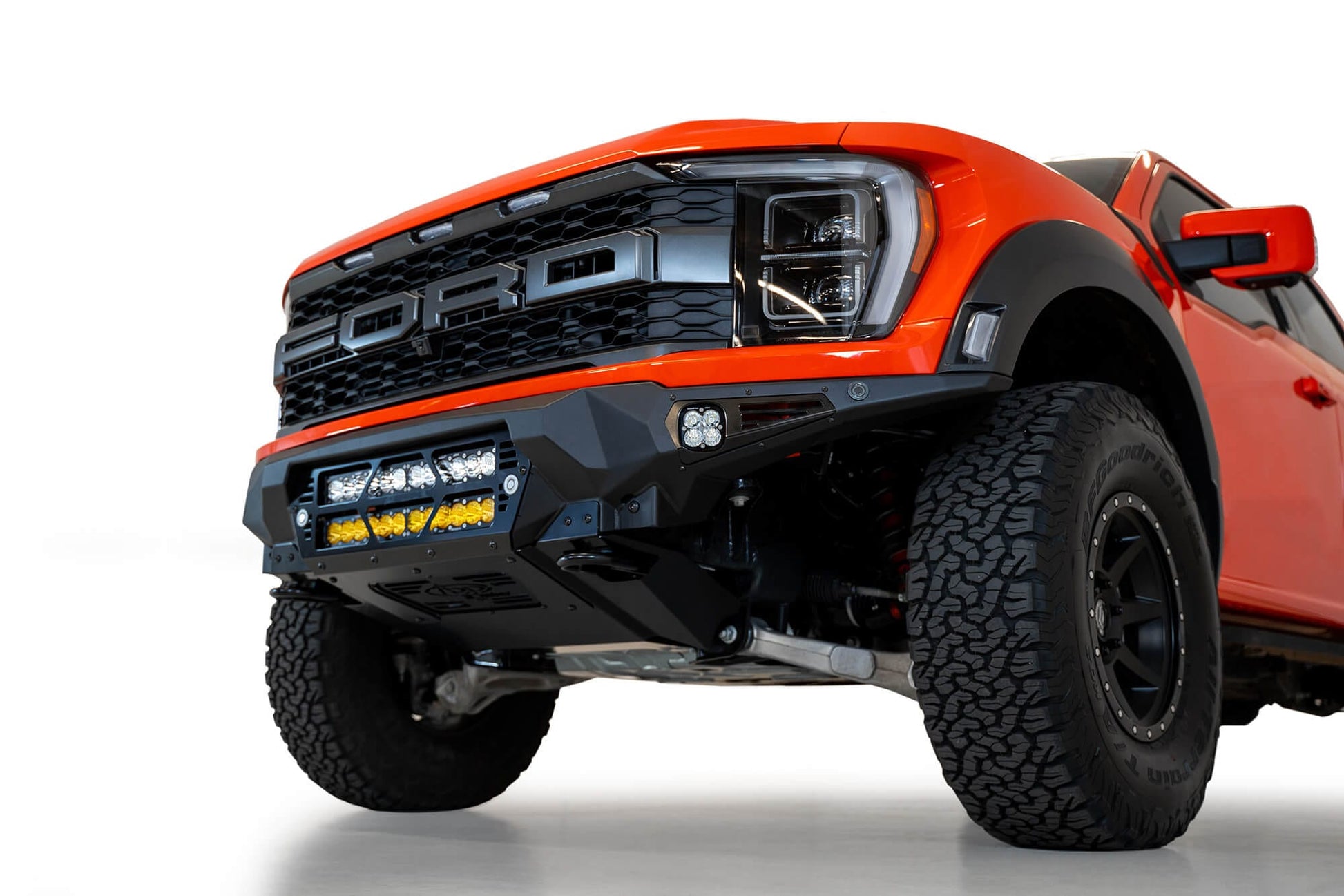 ADD F210012140103 2021 - 2023 Ford Raptor Bomber Front Bumper (20 - Inch Lights) - Rugged Truck Gear