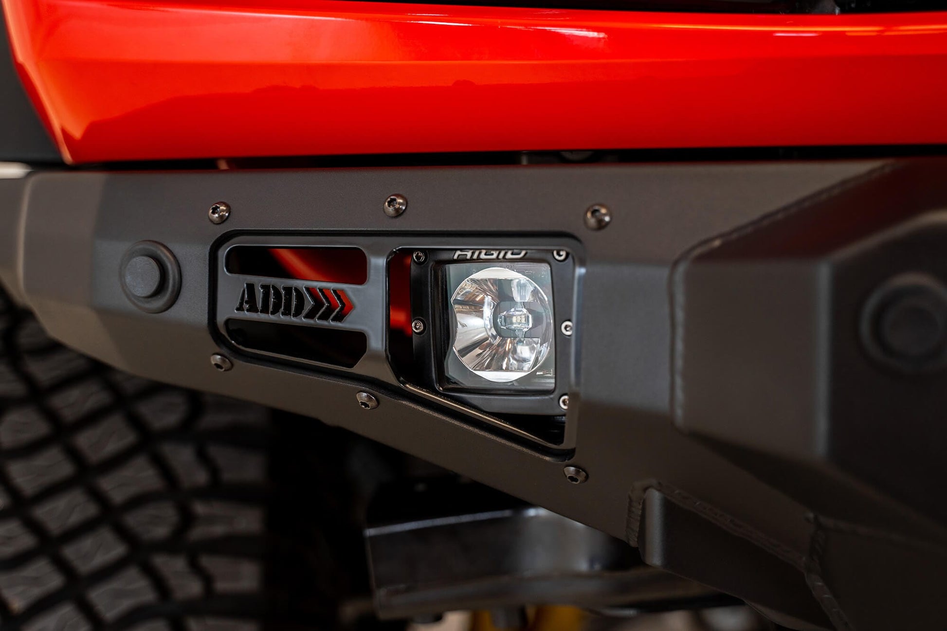 ADD F230142210103 2021 - 2023 Ford Bronco Stealth Fighter Front Bumper - Rugged Truck Gear