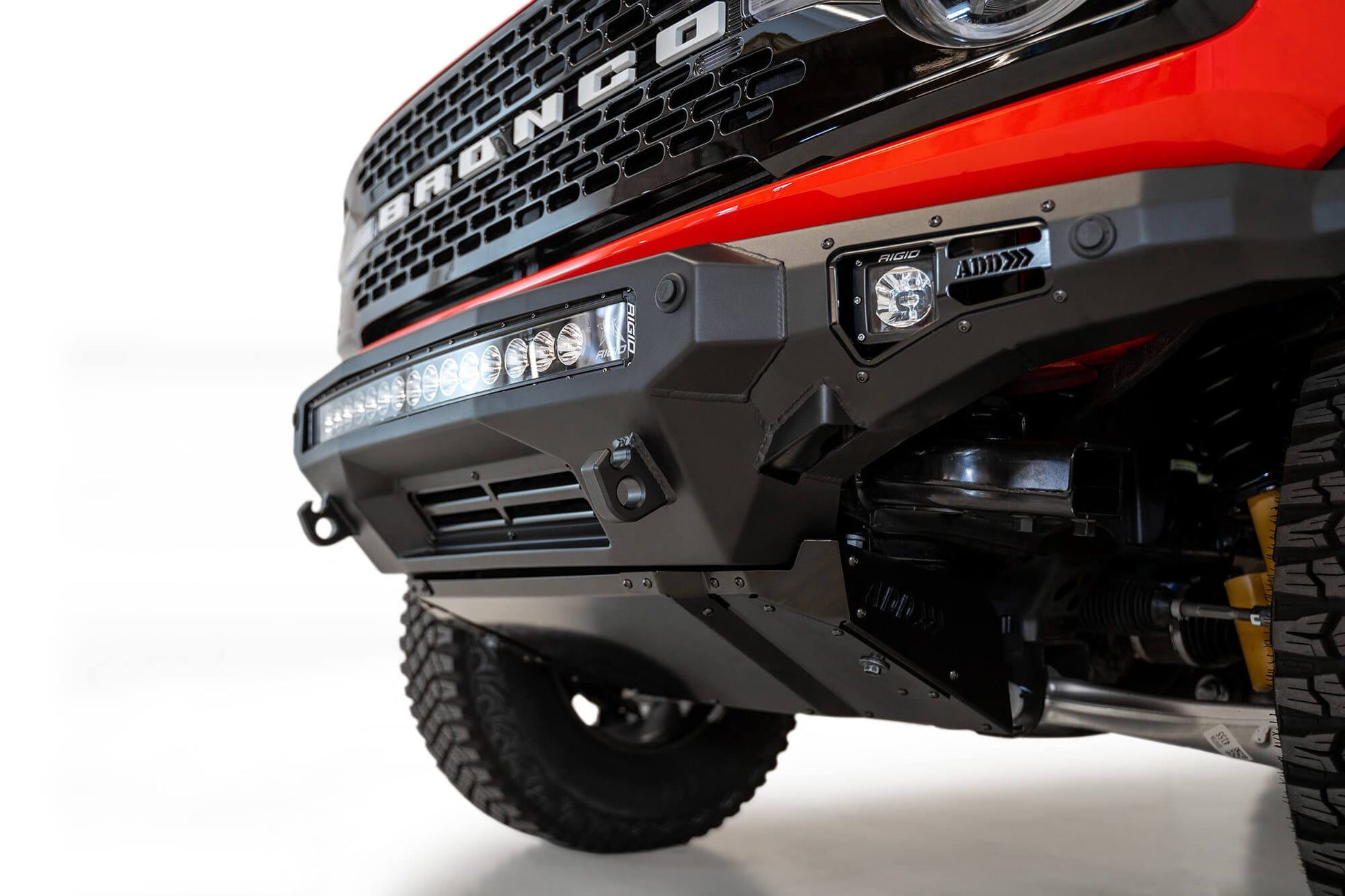 ADD F230142210103 2021 - 2023 Ford Bronco Stealth Fighter Front Bumper - Rugged Truck Gear