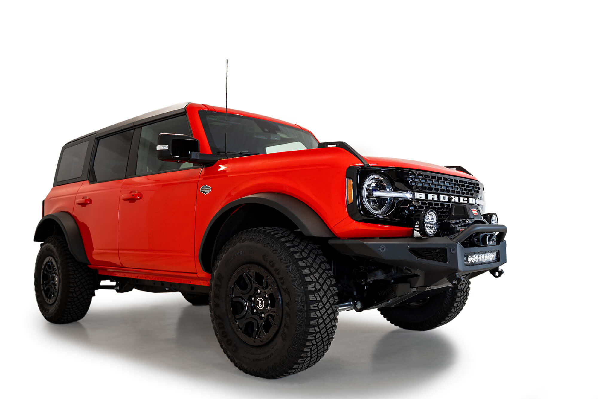 ADD F230181060103 2021 - 2023 Ford Bronco Rock Fighter Winch Front Bumper - Rugged Truck Gear