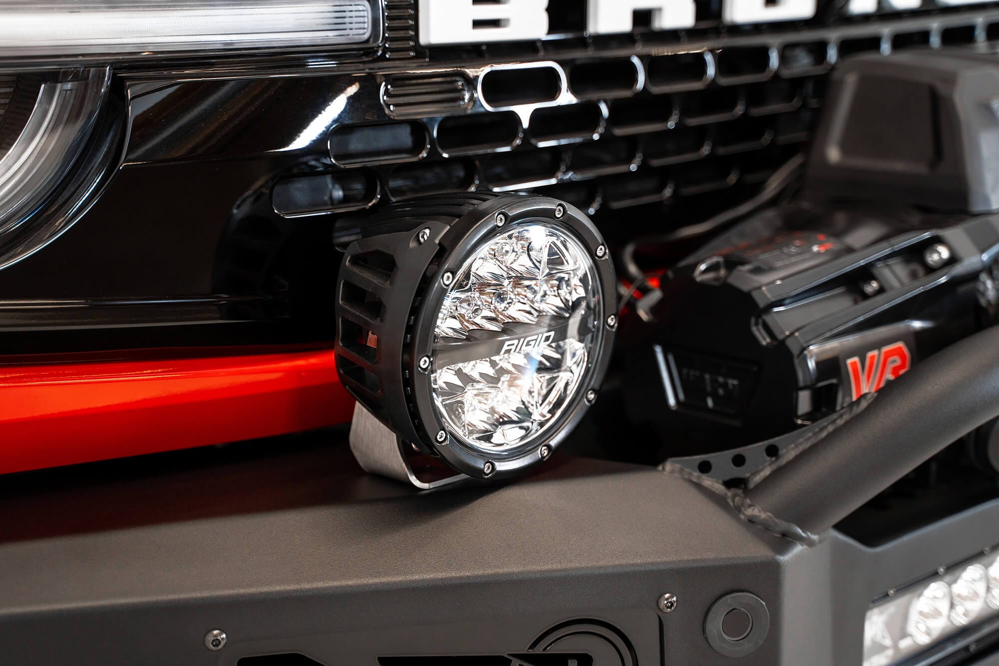 ADD F230181060103 2021 - 2023 Ford Bronco Rock Fighter Winch Front Bumper - Rugged Truck Gear