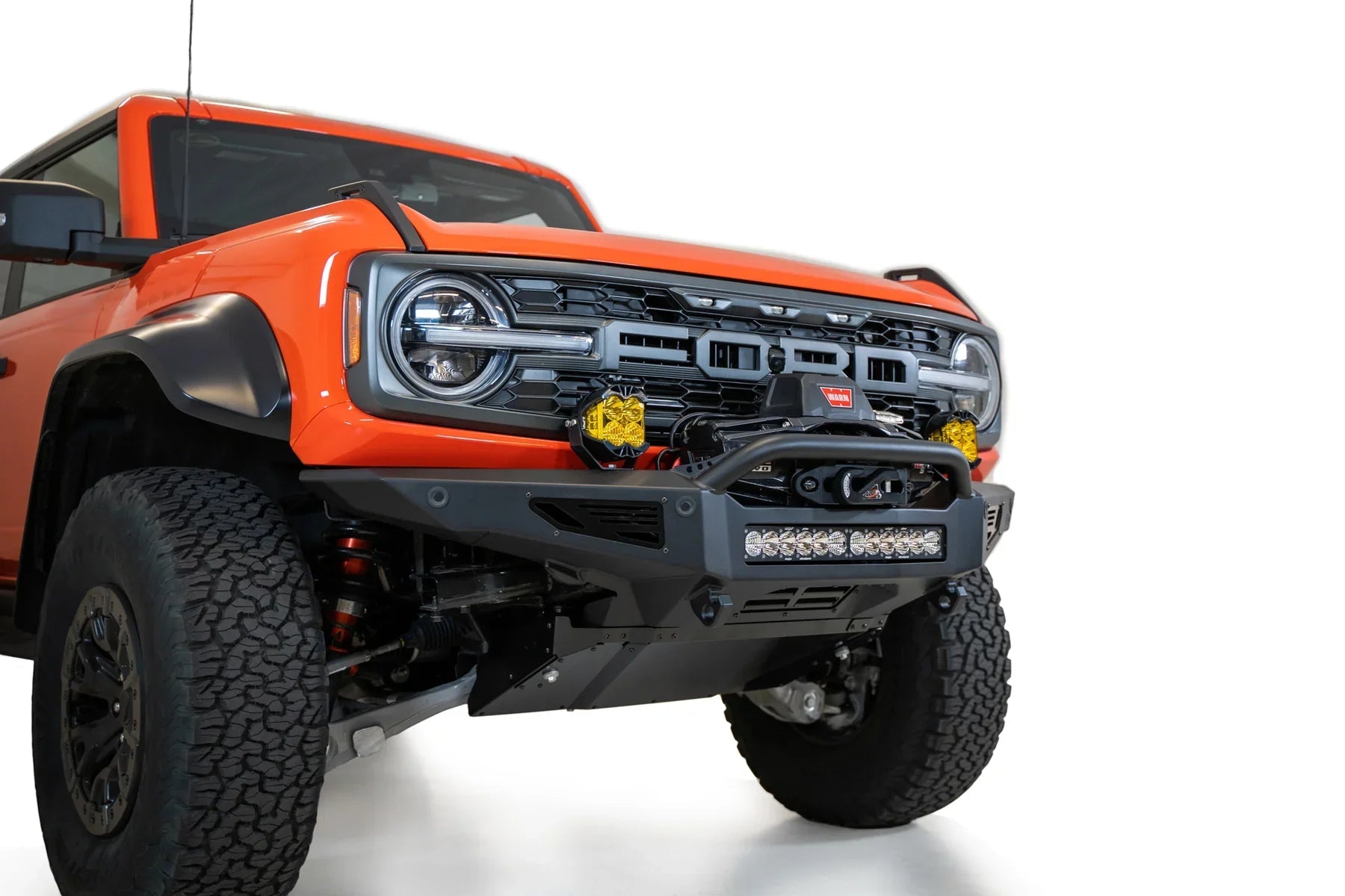 ADD F260181060103 2022 - 2023 Ford Bronco Raptor Rock Fighter Front Winch Bumper - Rugged Truck Gear
