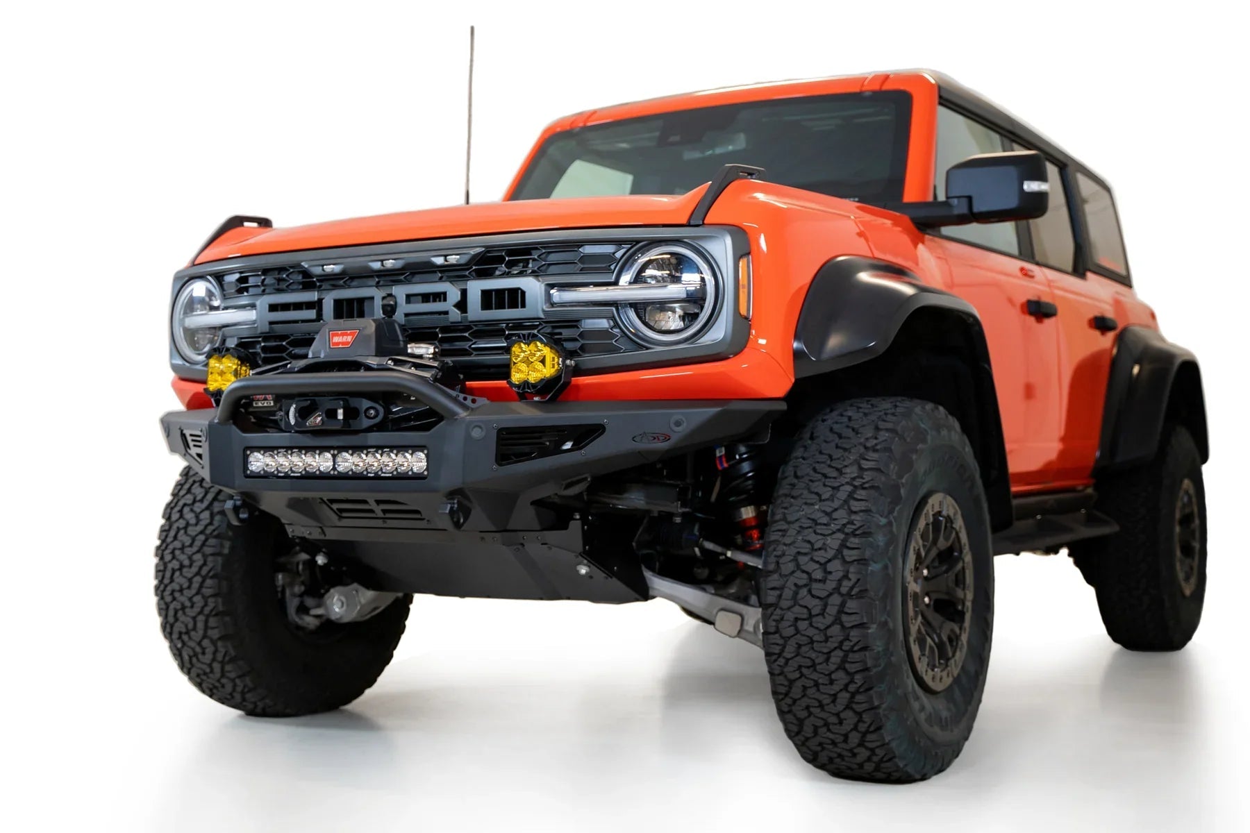 ADD F260181060103 2022 - 2023 Ford Bronco Raptor Rock Fighter Front Winch Bumper - Rugged Truck Gear