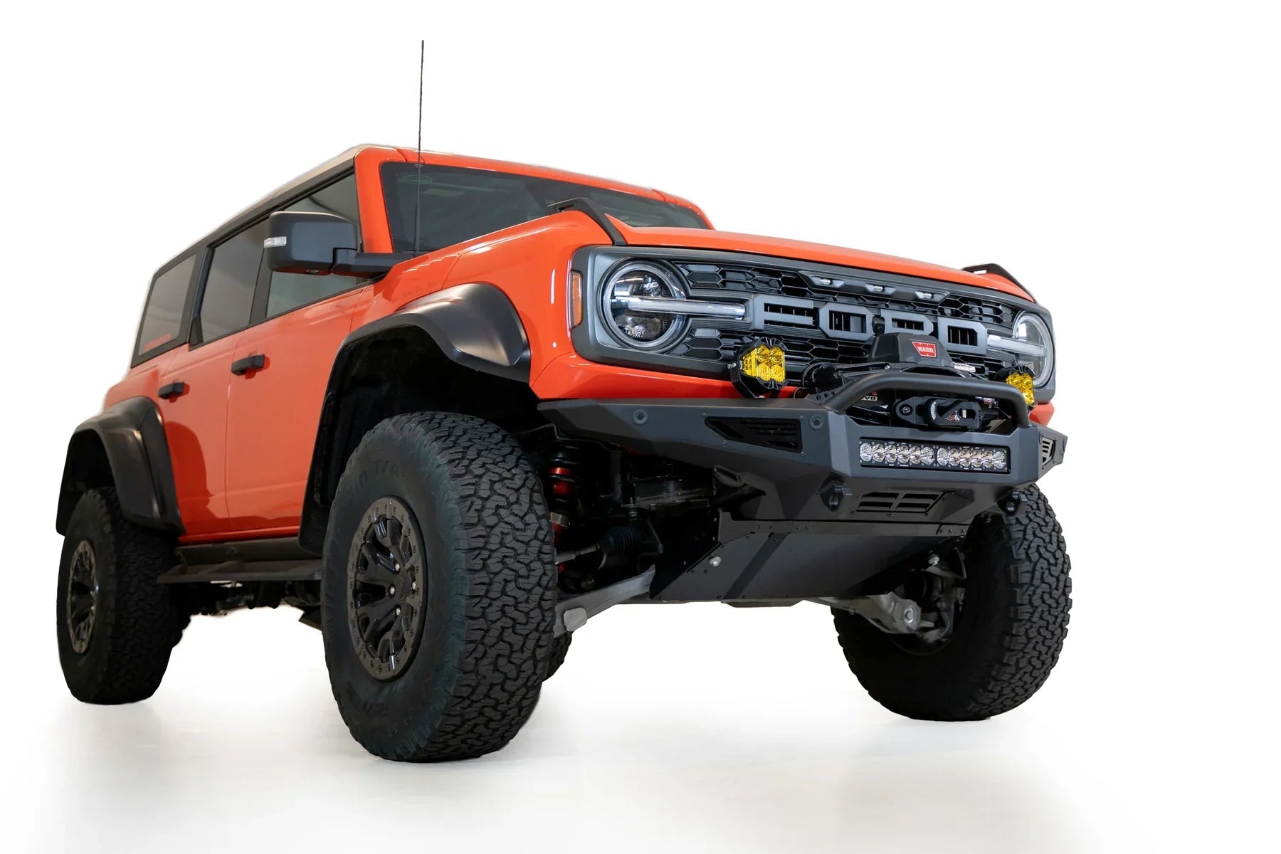 ADD F260181060103 2022 - 2023 Ford Bronco Raptor Rock Fighter Front Winch Bumper - Rugged Truck Gear