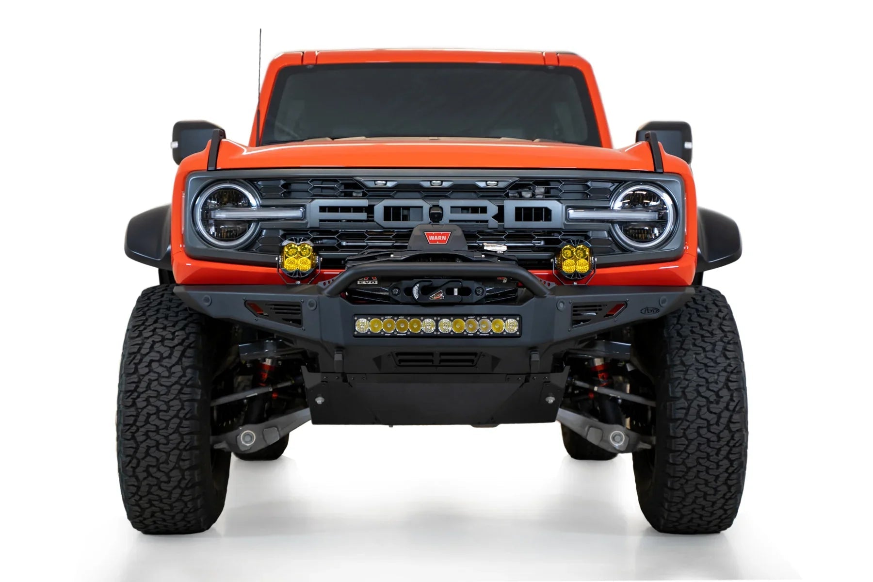ADD F260181060103 2022 - 2023 Ford Bronco Raptor Rock Fighter Front Winch Bumper - Rugged Truck Gear