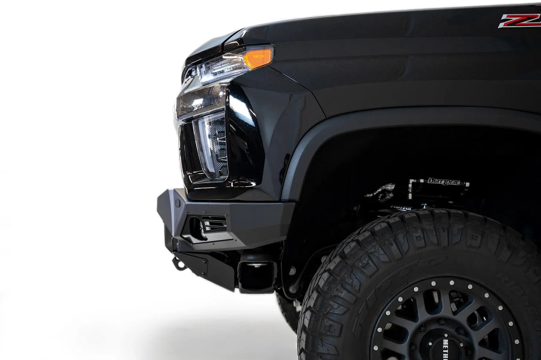 ADD F270014100103 2020 - 2023 Chevy Silverado 2500/3500 HD Bomber Front Bumper | Baja Design Light Mount - Rugged Truck Gear