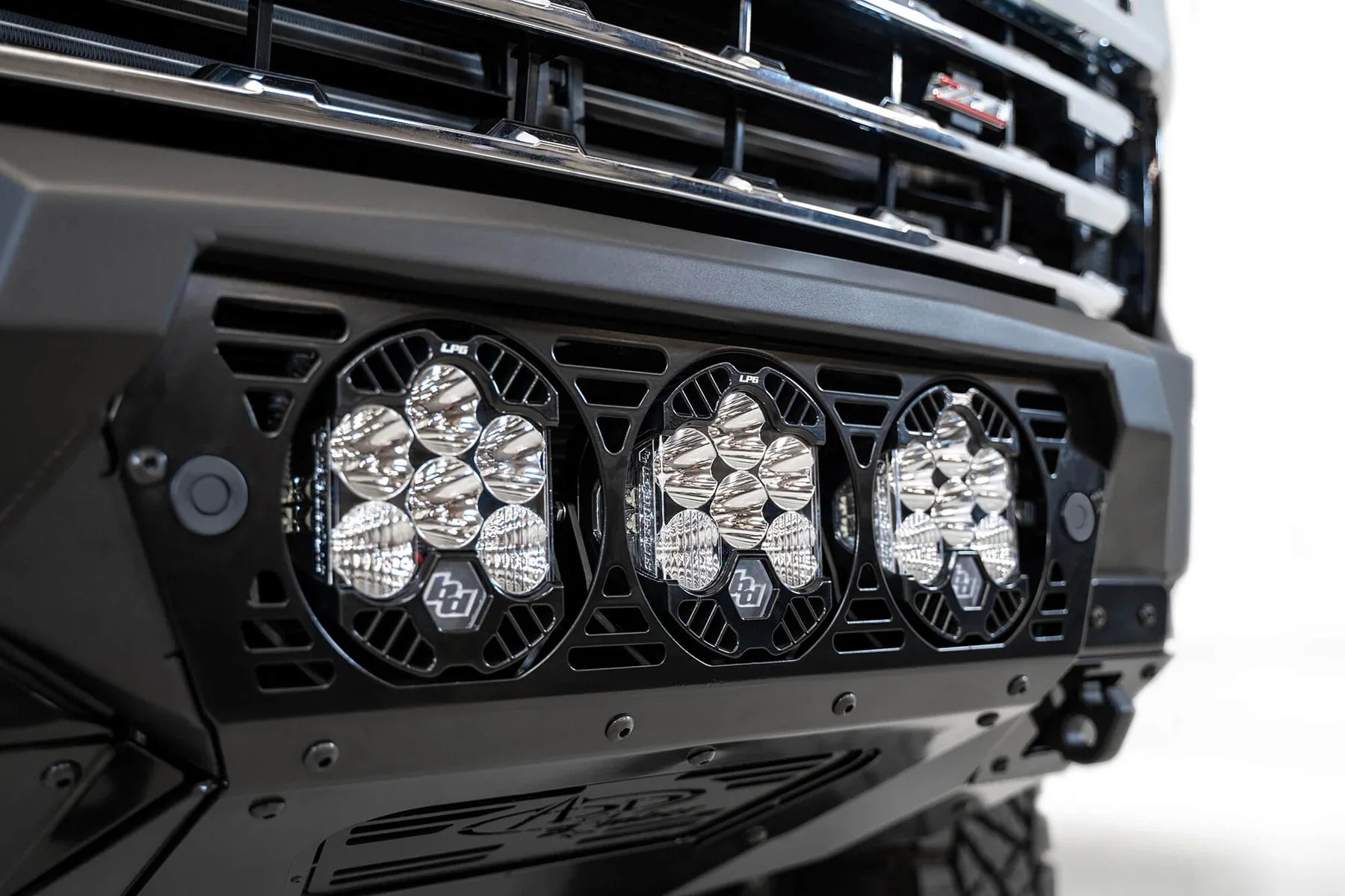 ADD F270014100103 2020 - 2023 Chevy Silverado 2500/3500 HD Bomber Front Bumper | Baja Design Light Mount - Rugged Truck Gear