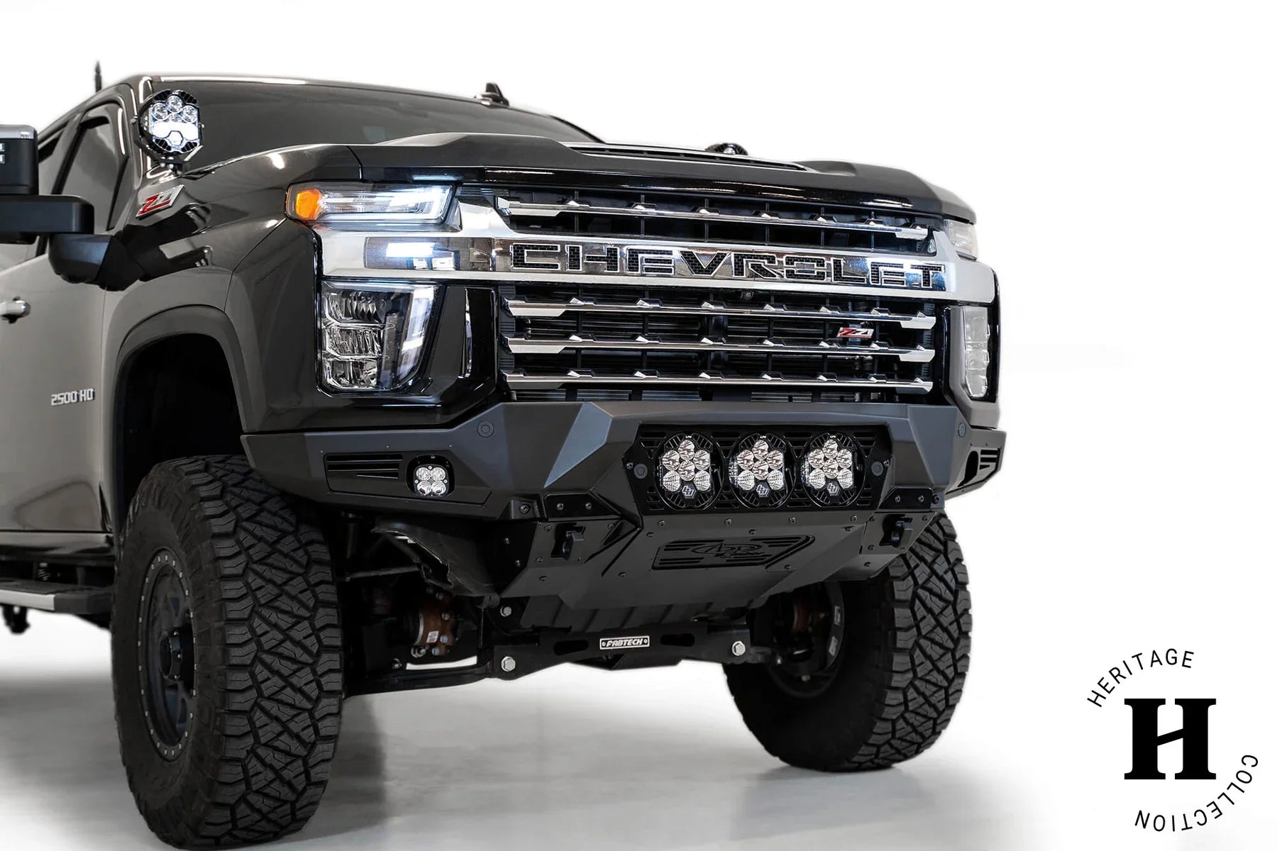 ADD F270014100103 2020 - 2023 Chevy Silverado 2500/3500 HD Bomber Front Bumper | Baja Design Light Mount - Rugged Truck Gear