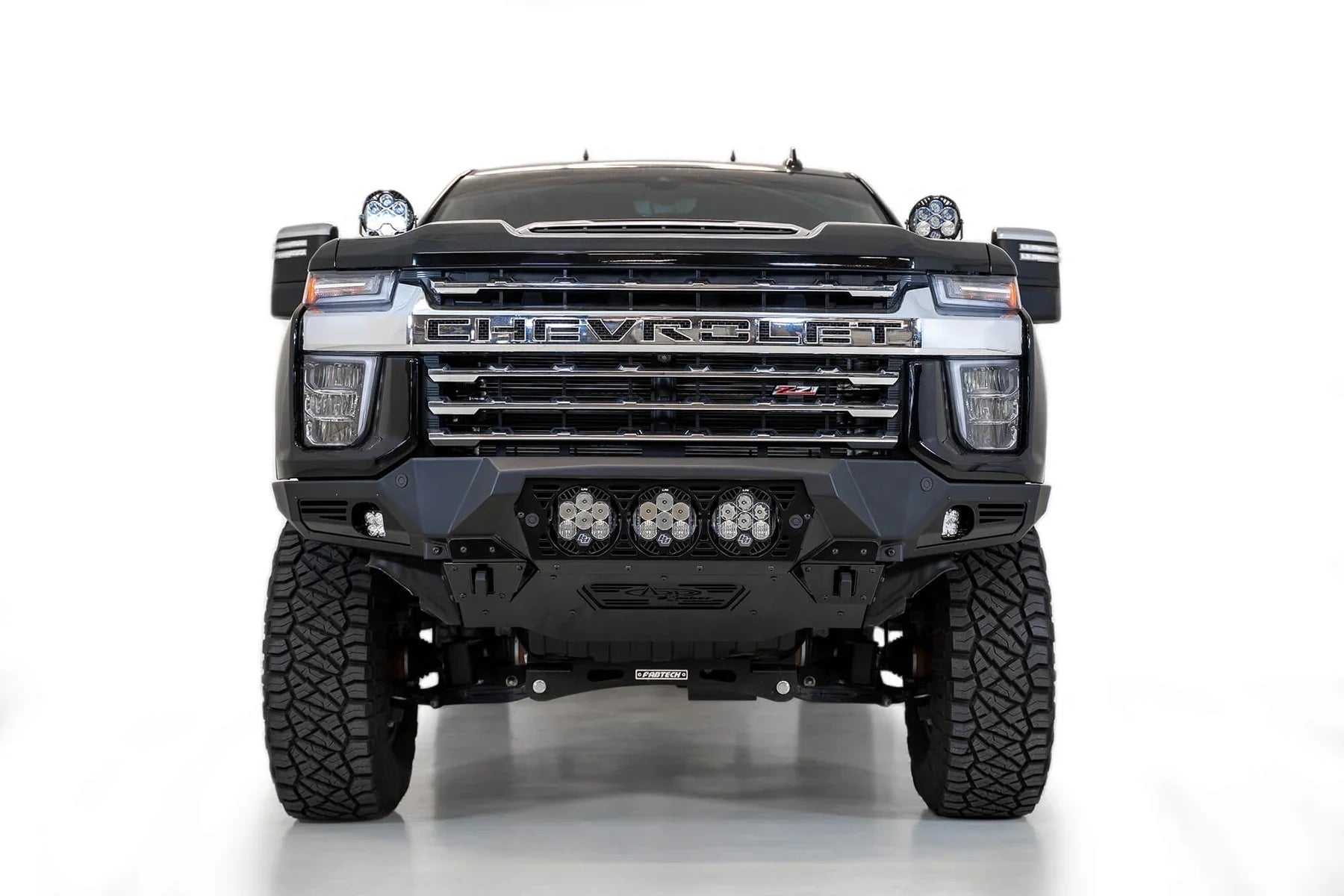 ADD F270014100103 2020 - 2023 Chevy Silverado 2500/3500 HD Bomber Front Bumper | Baja Design Light Mount - Rugged Truck Gear