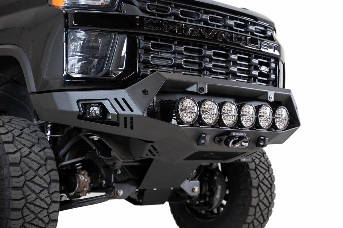 ADD F270043500103 2020-2021 Chevy Silverado 2500/3500 Bomber HD Winch Ready Front Bumper - BumperStock