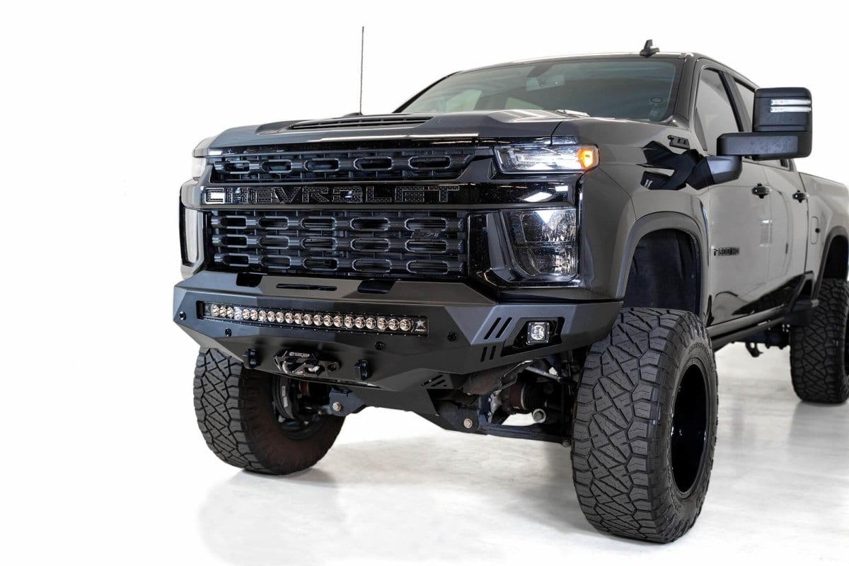 ADD F271202890103 2020 - 2023 Chevy Silverado 2500/3500 HD Stealth Fighter Winch Front Bumper - Rugged Truck Gear