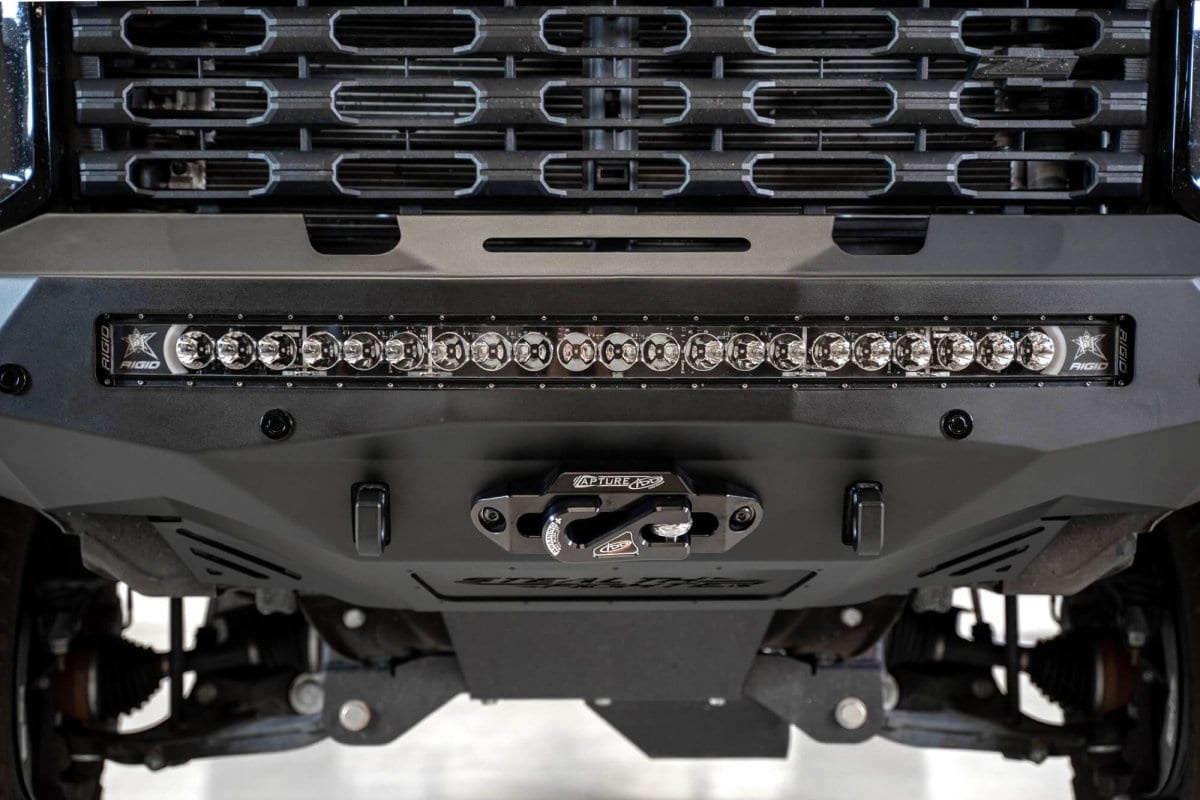 ADD F271202890103 2020 - 2023 Chevy Silverado 2500/3500 HD Stealth Fighter Winch Front Bumper - Rugged Truck Gear
