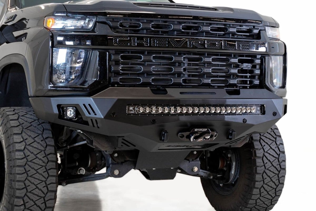 ADD F271202890103 2020 - 2023 Chevy Silverado 2500/3500 HD Stealth Fighter Winch Front Bumper - Rugged Truck Gear