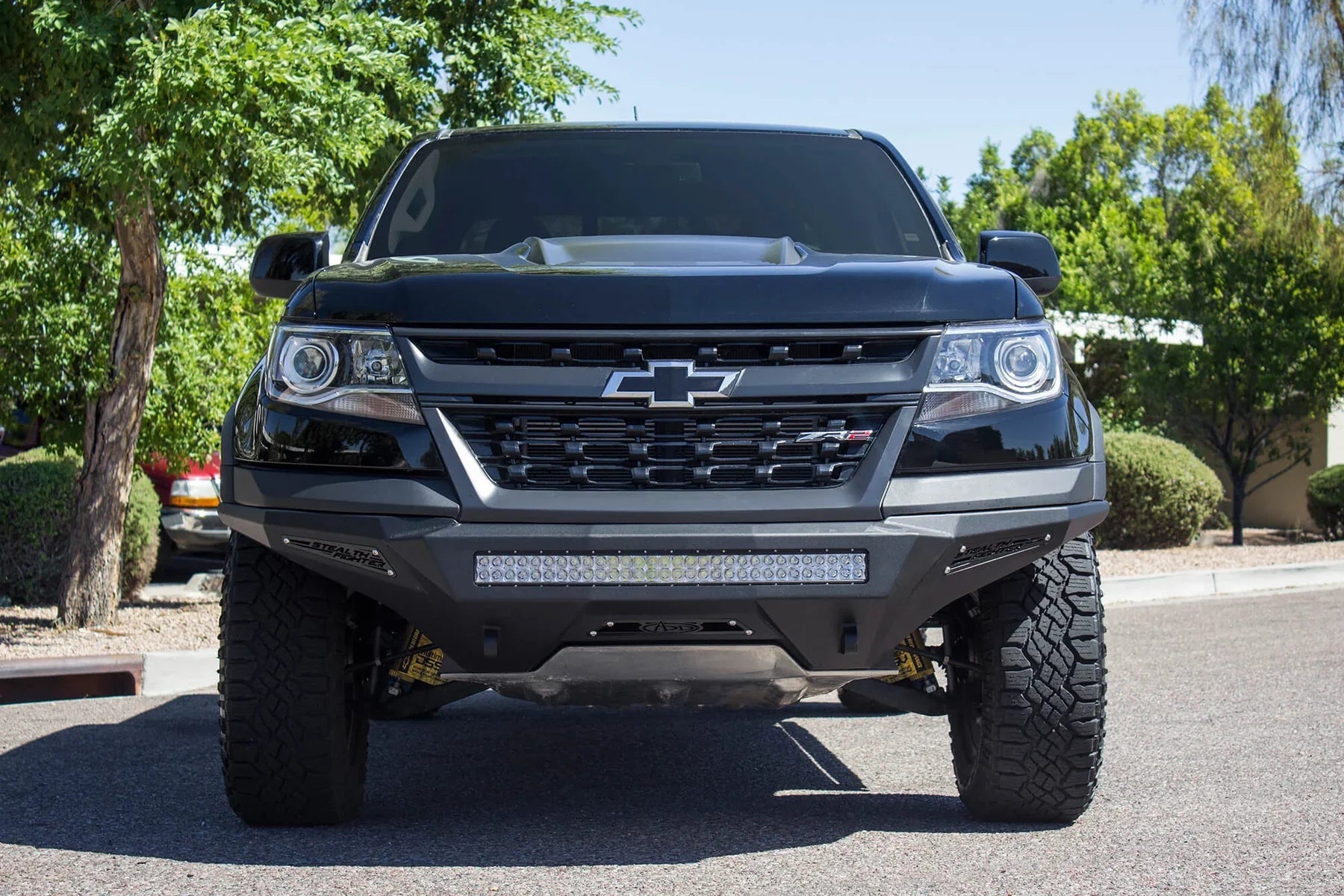ADD F371192740103 2017 - 2020 Chevy Colorado ZR2 Stealth Fighter Front Bumper - Rugged Truck Gear