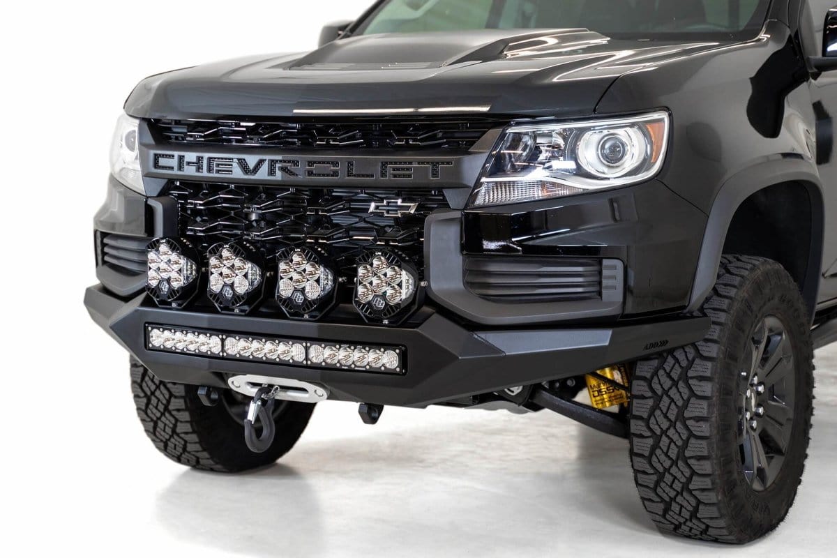 ADD F451202190103 2021 - 2022 Chevy Colorado ZR2 Stealth Fighter Front Bumper - Rugged Truck Gear