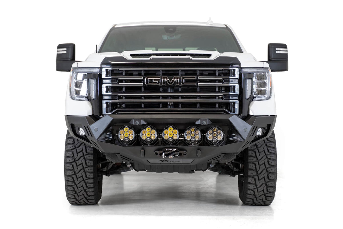 ADD F460053500103 2020 - 2023 GMC Sierra 2500/3500 Bomber HD Front Bumper - Rugged Truck Gear