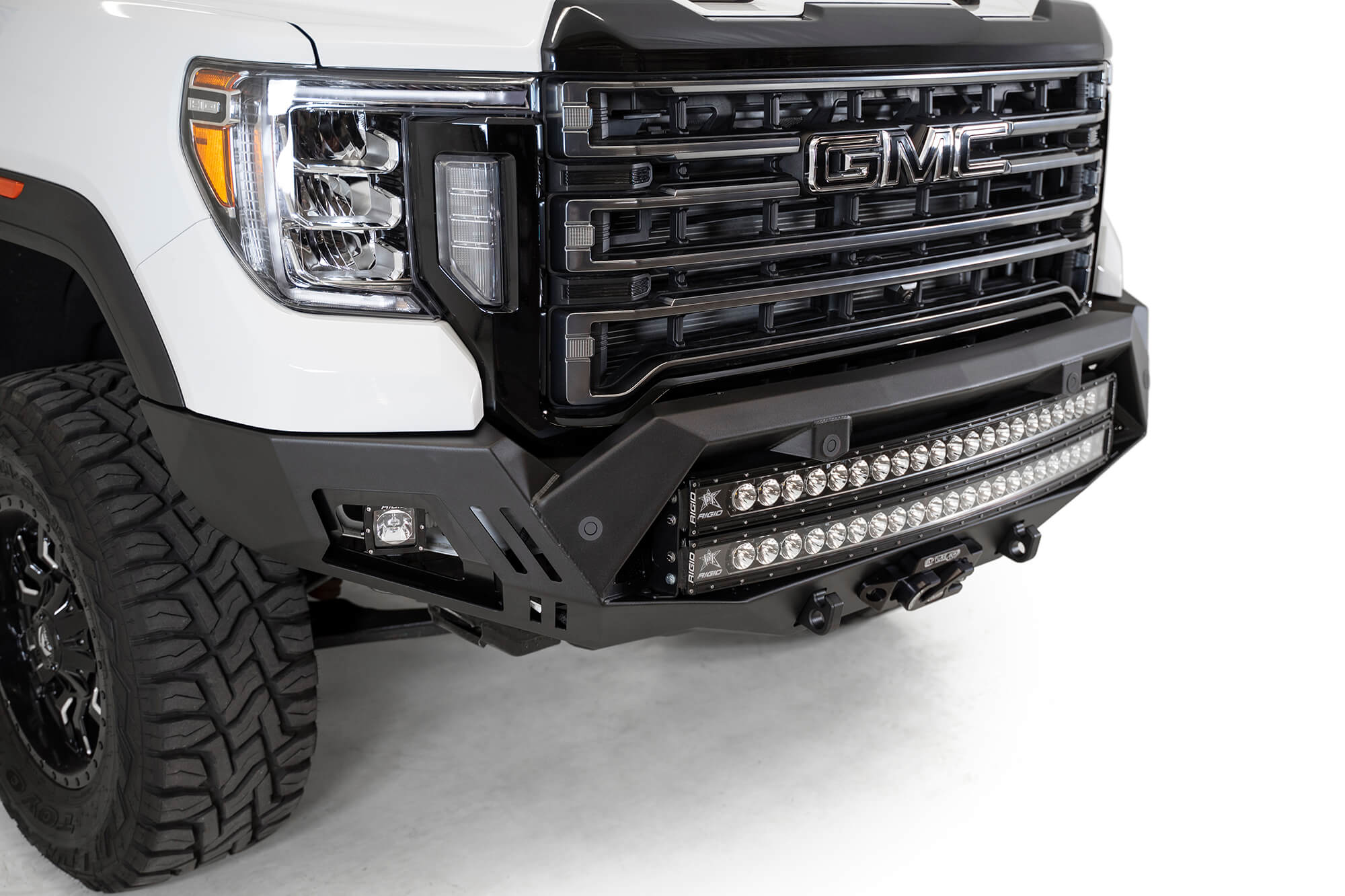 ADD F460053500103 2020 - 2023 GMC Sierra 2500/3500 Bomber HD Front Bumper - Rugged Truck Gear