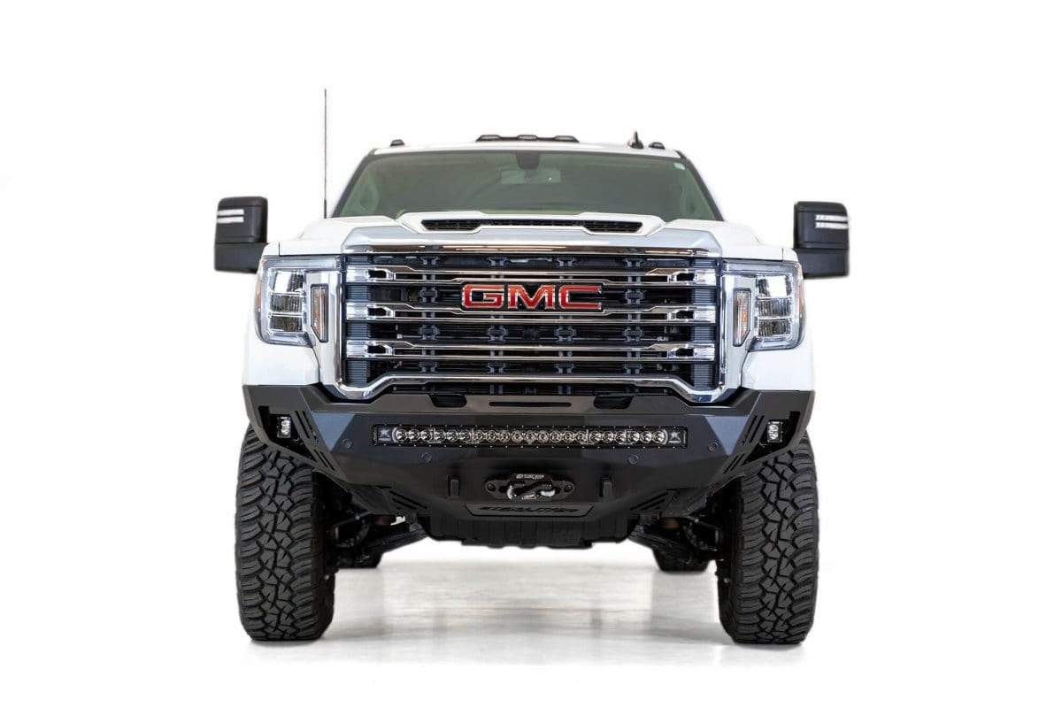 ADD F461403030103 2020 - 2023 GMC Sierra 2500/3500 Stealth Fighter Winch Ready Front Bumper - Rugged Truck Gear
