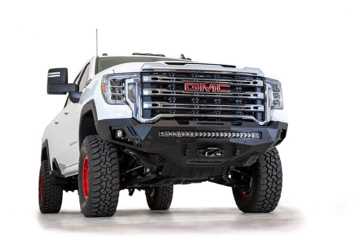 ADD F461403030103 2020 - 2023 GMC Sierra 2500/3500 Stealth Fighter Winch Ready Front Bumper - Rugged Truck Gear