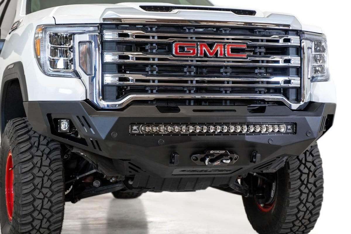 ADD F461403030103 2020 - 2023 GMC Sierra 2500/3500 Stealth Fighter Winch Ready Front Bumper - Rugged Truck Gear