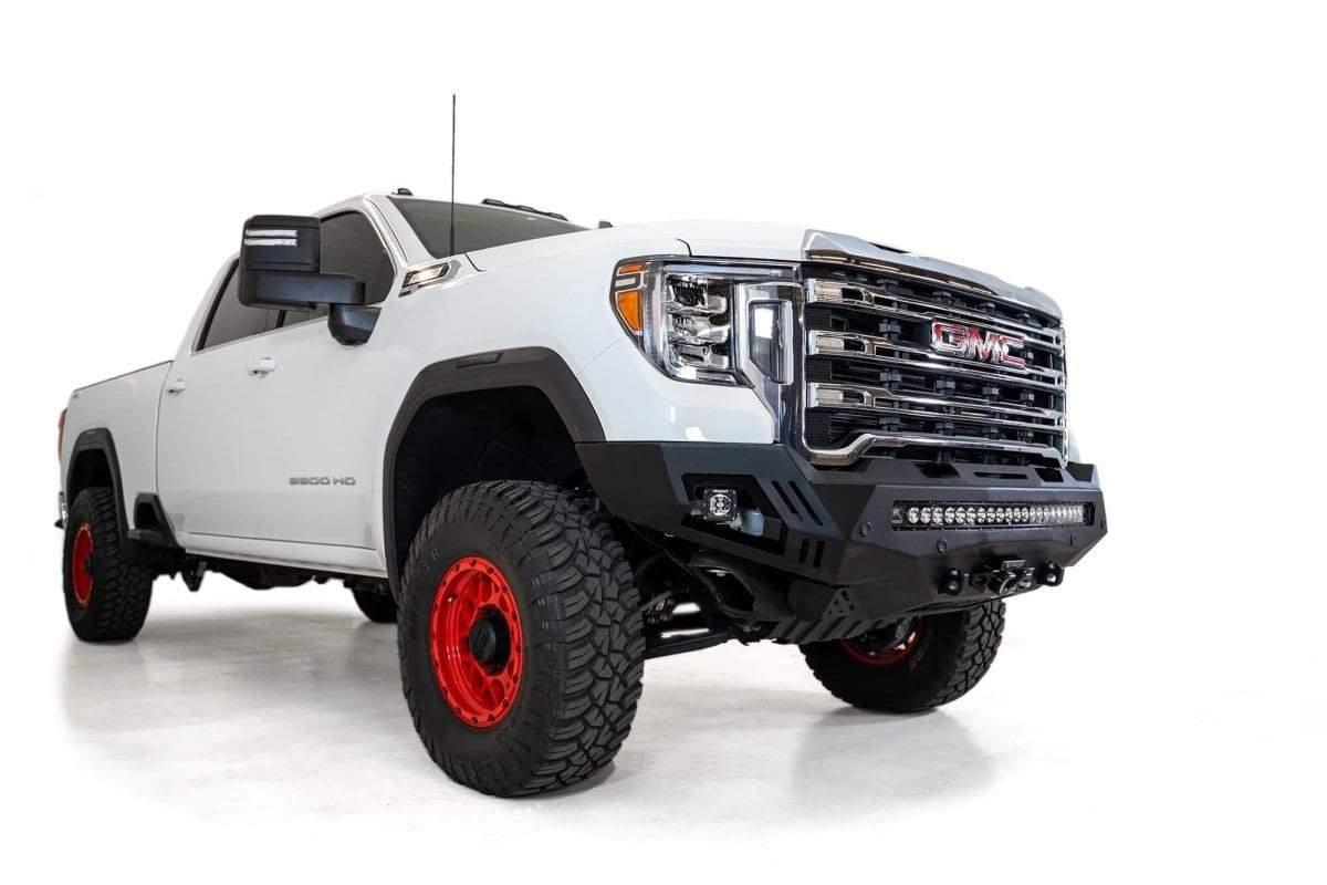 ADD F461403030103 2020 - 2023 GMC Sierra 2500/3500 Stealth Fighter Winch Ready Front Bumper - Rugged Truck Gear