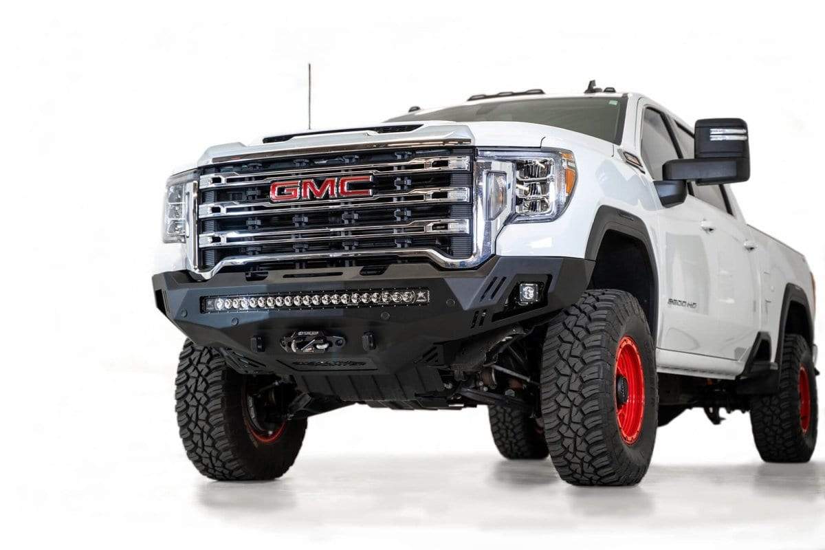 ADD F461403030103 2020 - 2023 GMC Sierra 2500/3500 Stealth Fighter Winch Ready Front Bumper - Rugged Truck Gear