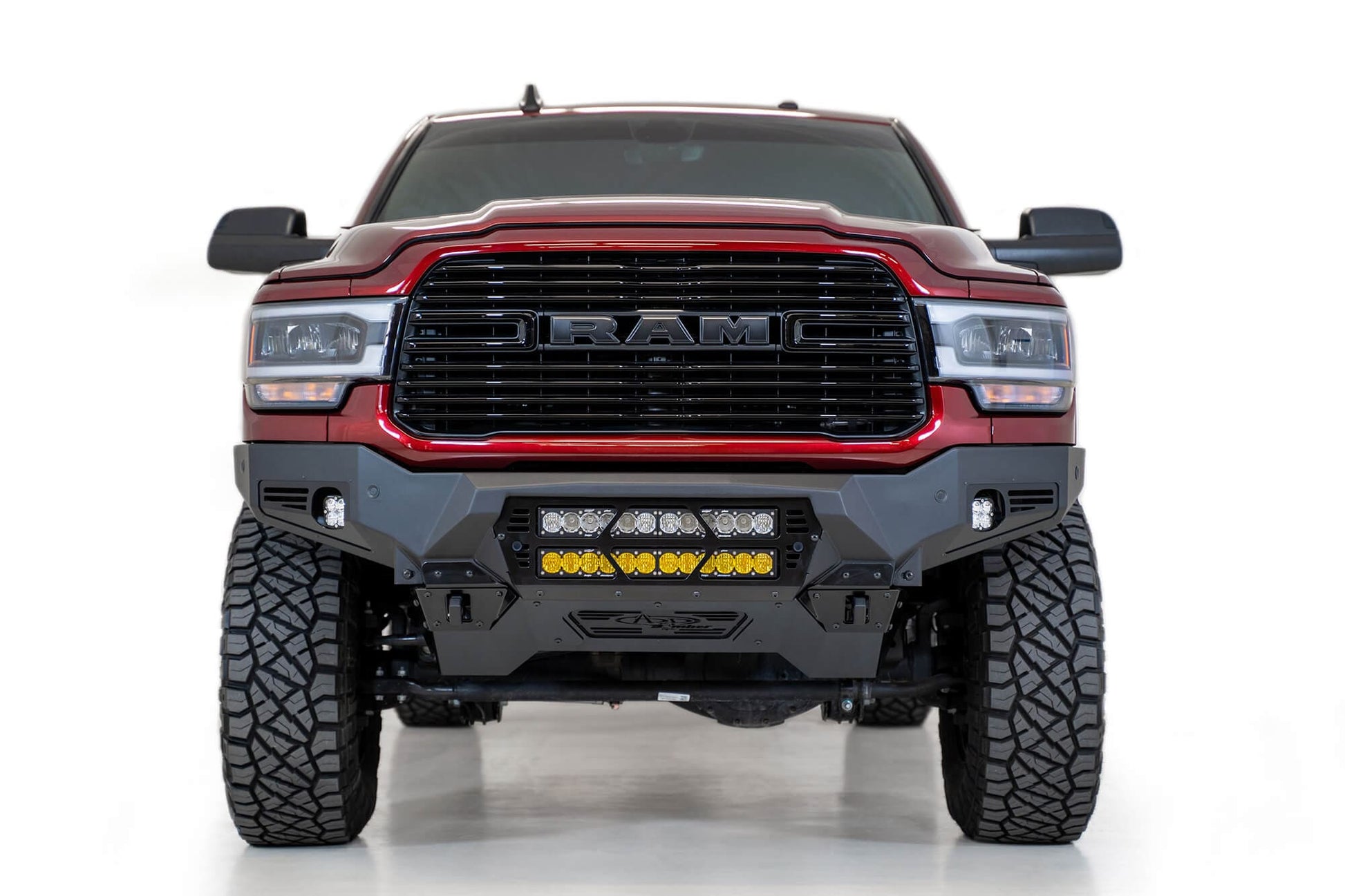 ADD F560012140103 2019 - 2023 Ram 2500/3500 Bomber Front Bumper (20 Inch Lights) - Rugged Truck Gear