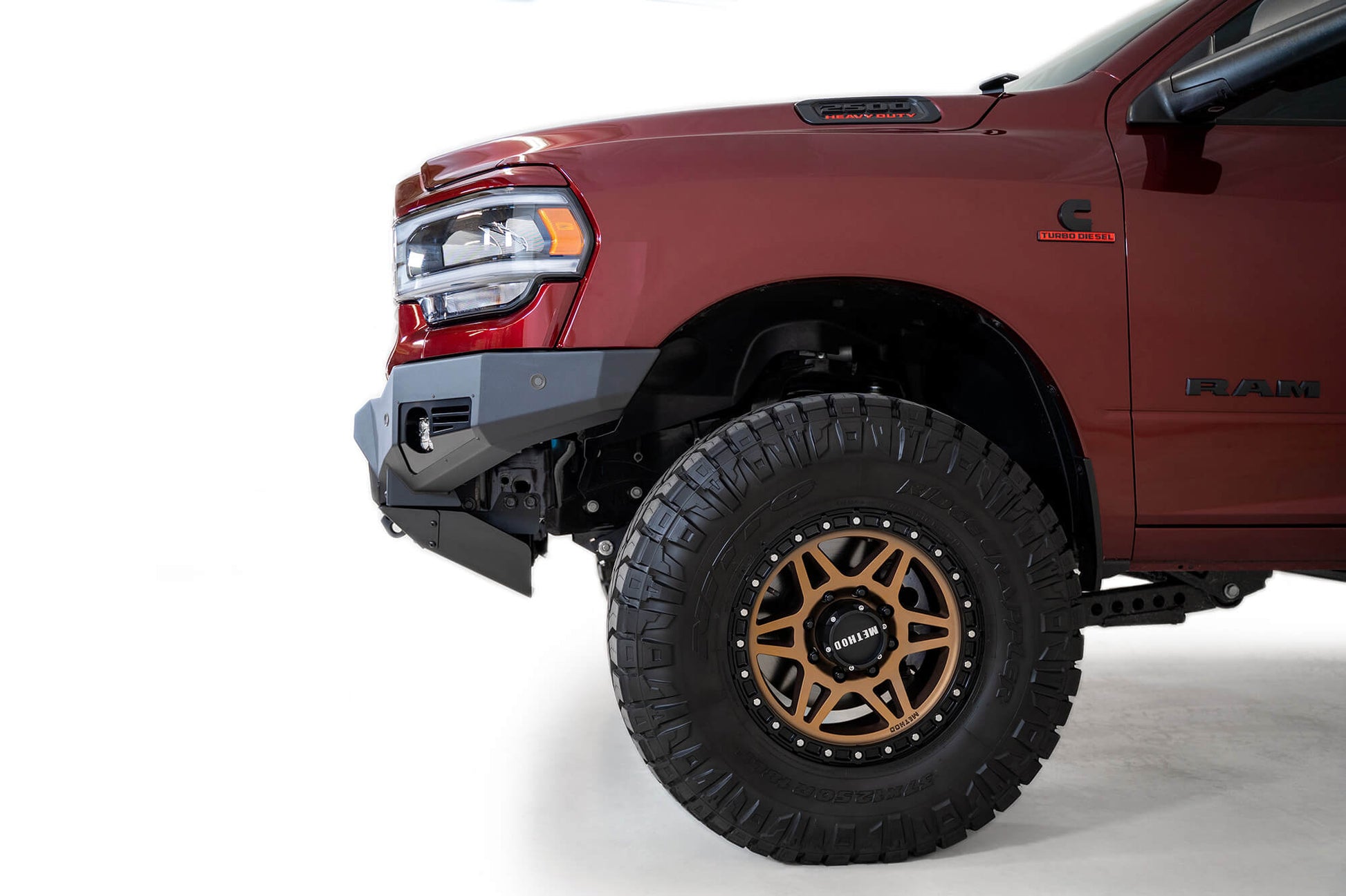 ADD F560012140103 2019 - 2023 Ram 2500/3500 Bomber Front Bumper (20 Inch Lights) - Rugged Truck Gear