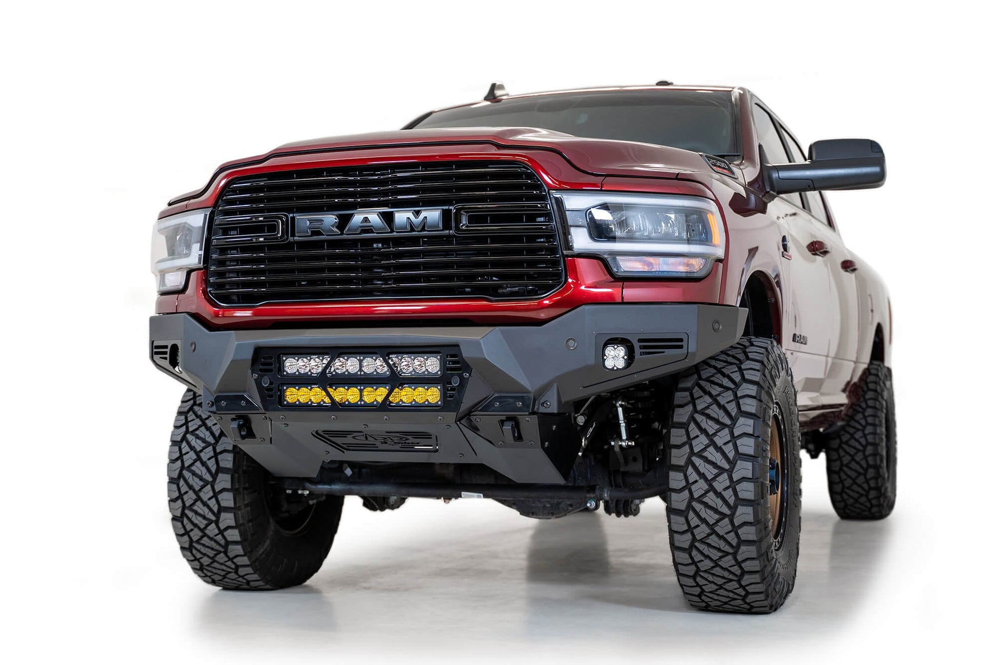 ADD F560012140103 2019 - 2023 Ram 2500/3500 Bomber Front Bumper (20 Inch Lights) - Rugged Truck Gear