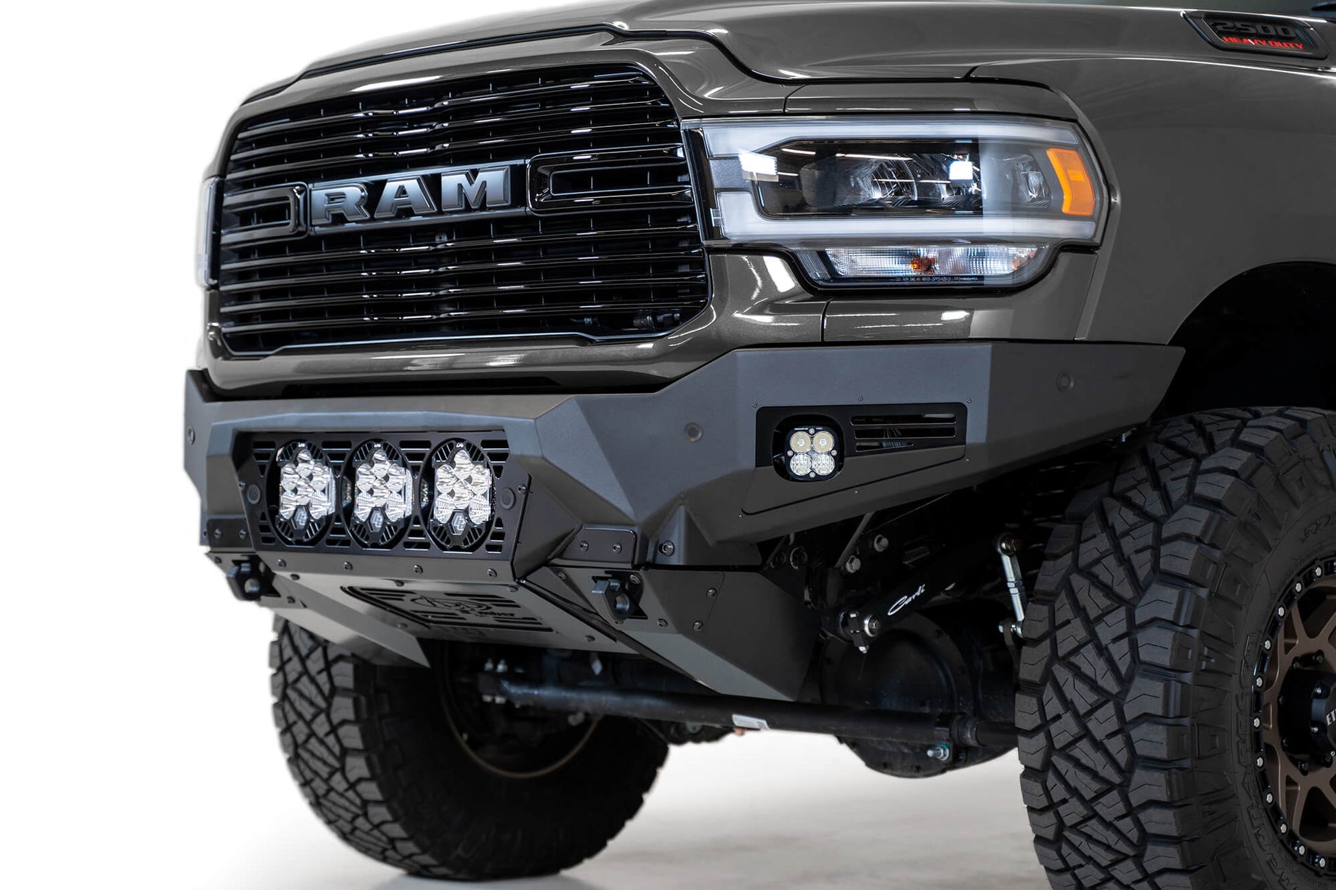 ADD F560014100103 2019 - 2023 Ram 2500/3500 Bomber Front Bumper (Baja Designs) - Rugged Truck Gear