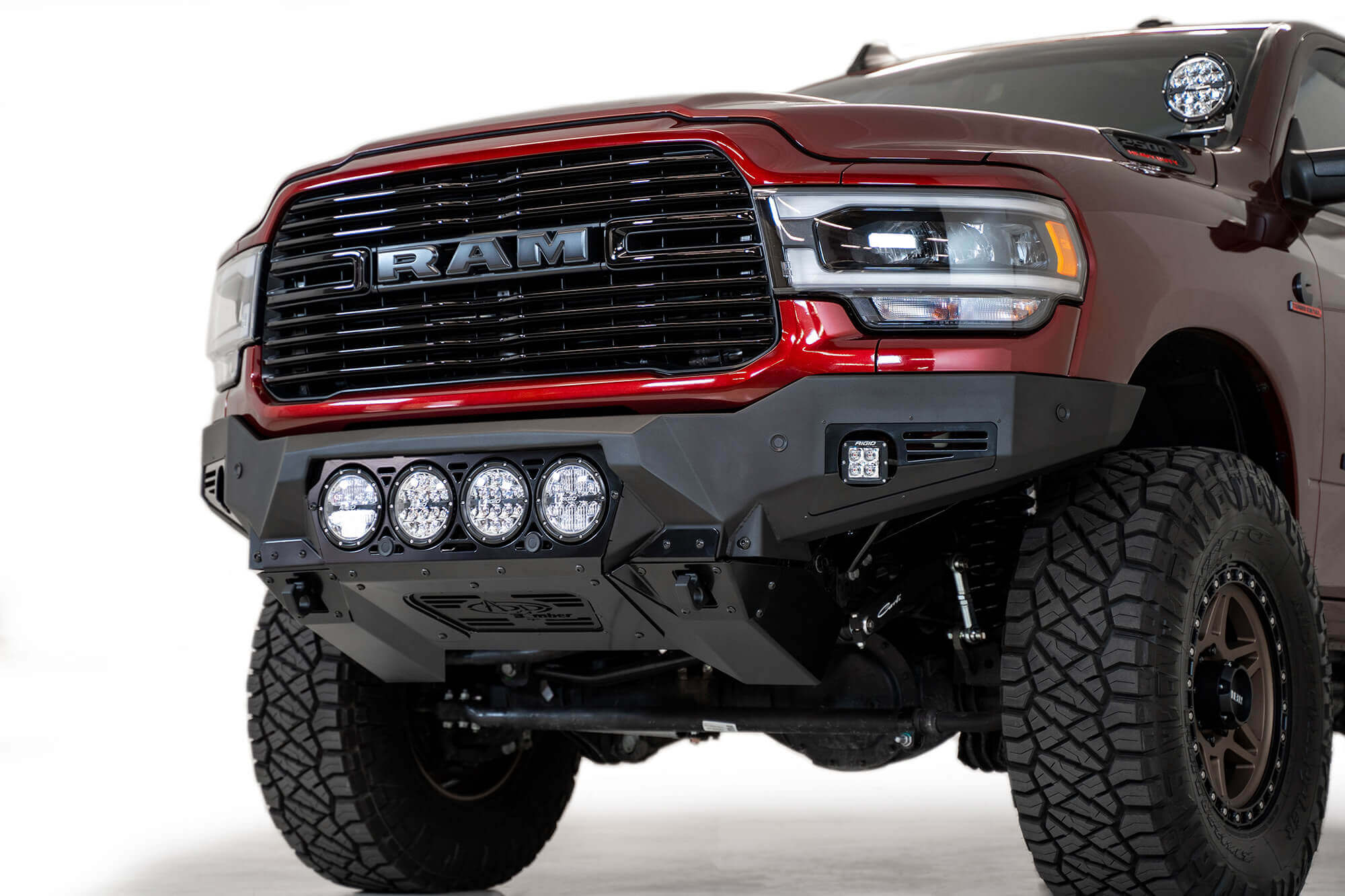 ADD F560014110103 2019 - 2023 Ram 2500/3500 Bomber Front Bumper (RIGID) - Rugged Truck Gear
