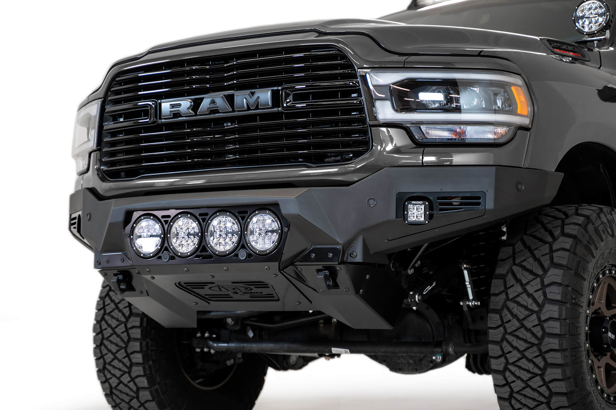 ADD F560014110103 2019 - 2023 Ram 2500/3500 Bomber Front Bumper (RIGID) - Rugged Truck Gear