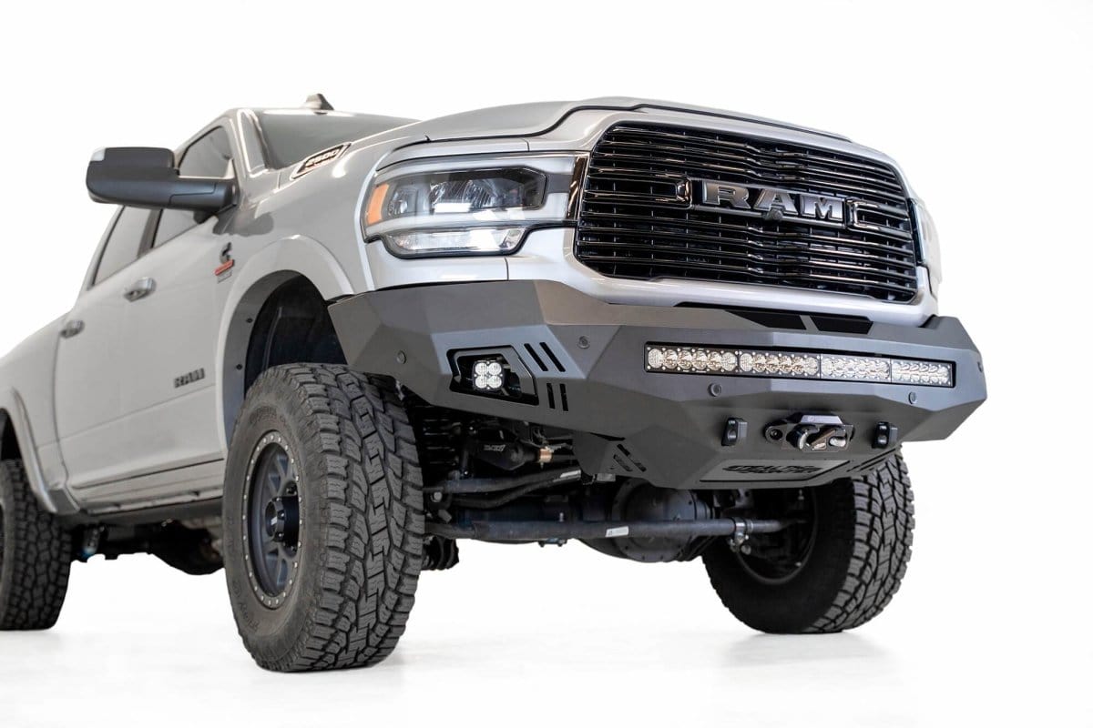 ADD F561423030103 2019-2022 Ram 2500/3500 Stealth Fighter Front Winch Bumper - BumperStock