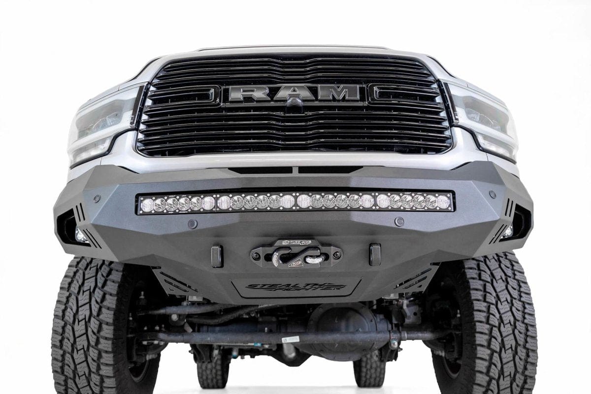ADD F561423030103 2019 - 2023 Ram 2500/3500 Stealth Fighter Front Winch Bumper - Rugged Truck Gear