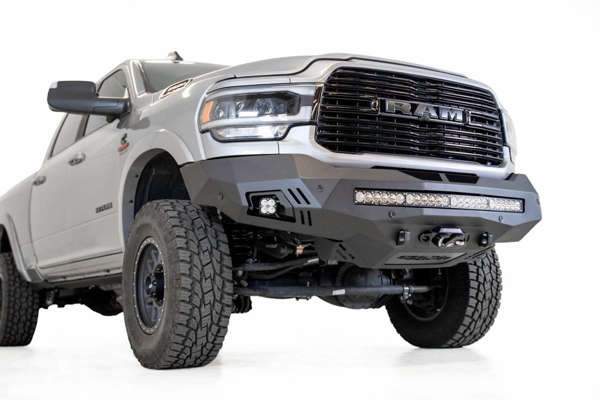ADD F561423030103 2019 - 2023 Ram 2500/3500 Stealth Fighter Front Winch Bumper - Rugged Truck Gear
